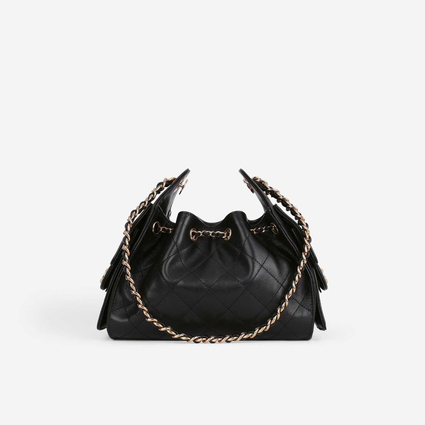 Chanel Mini 25 Hobo - Black Caviar Polished | Gold Hardware