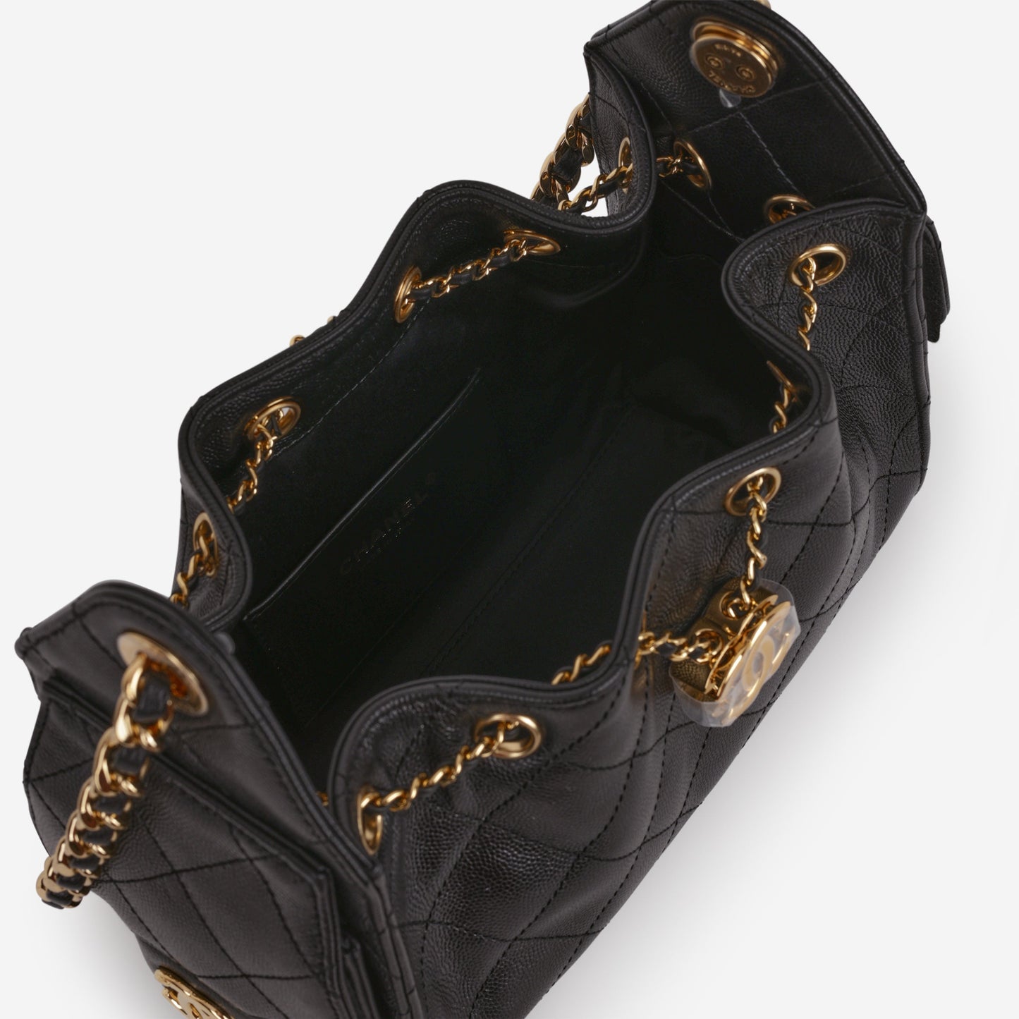 Chanel Mini 25 Hobo - Black Caviar Polished | Gold Hardware