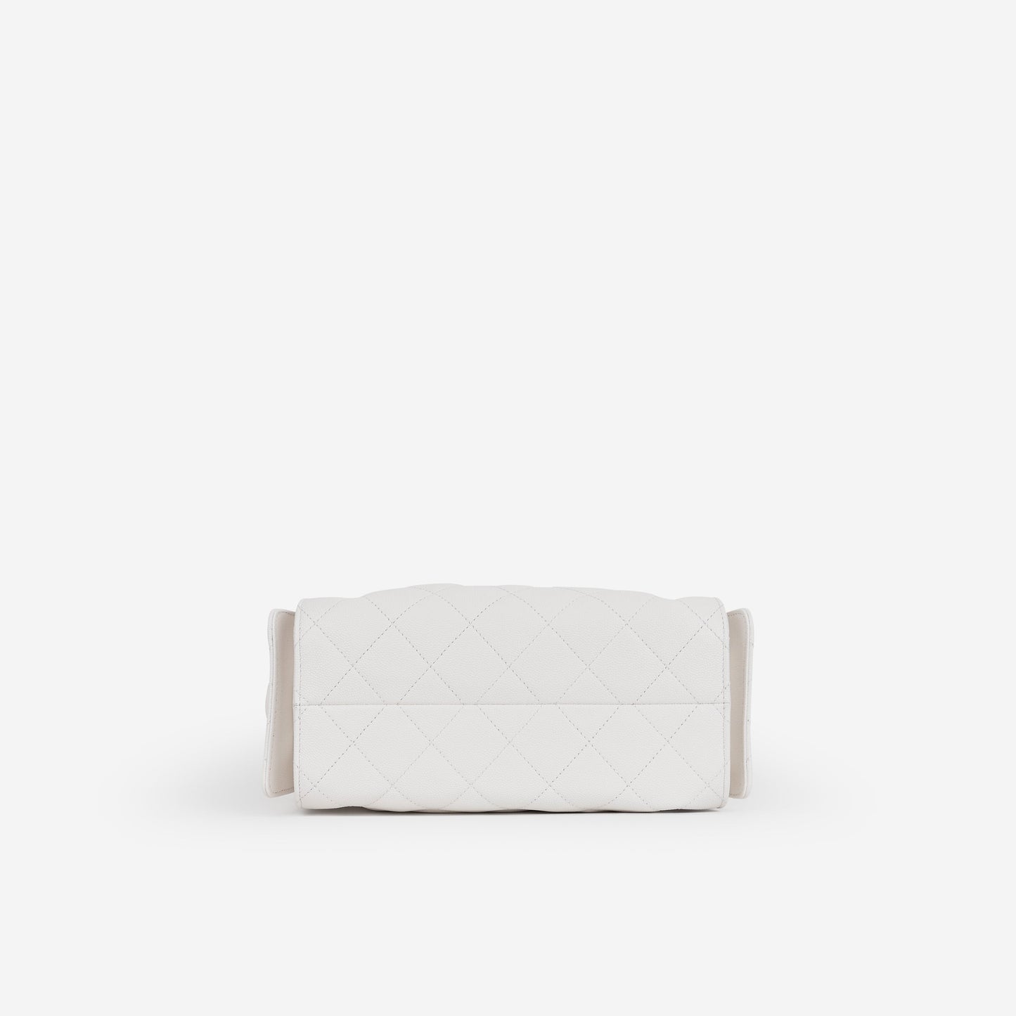Chanel Mini 25 Hobo - White Caviar Polished | Gold Hardware