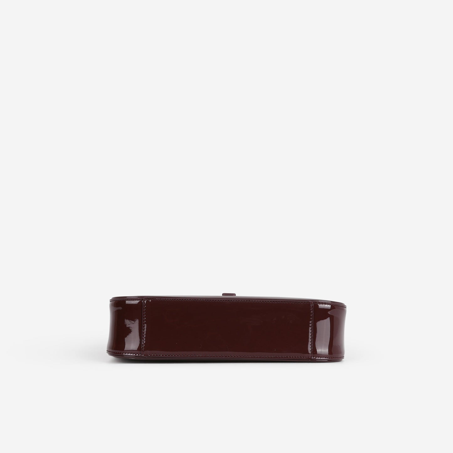 Saint Laurent Le 5 a 7 Hobo - Dark Red Wine Patent | Gold Hardware