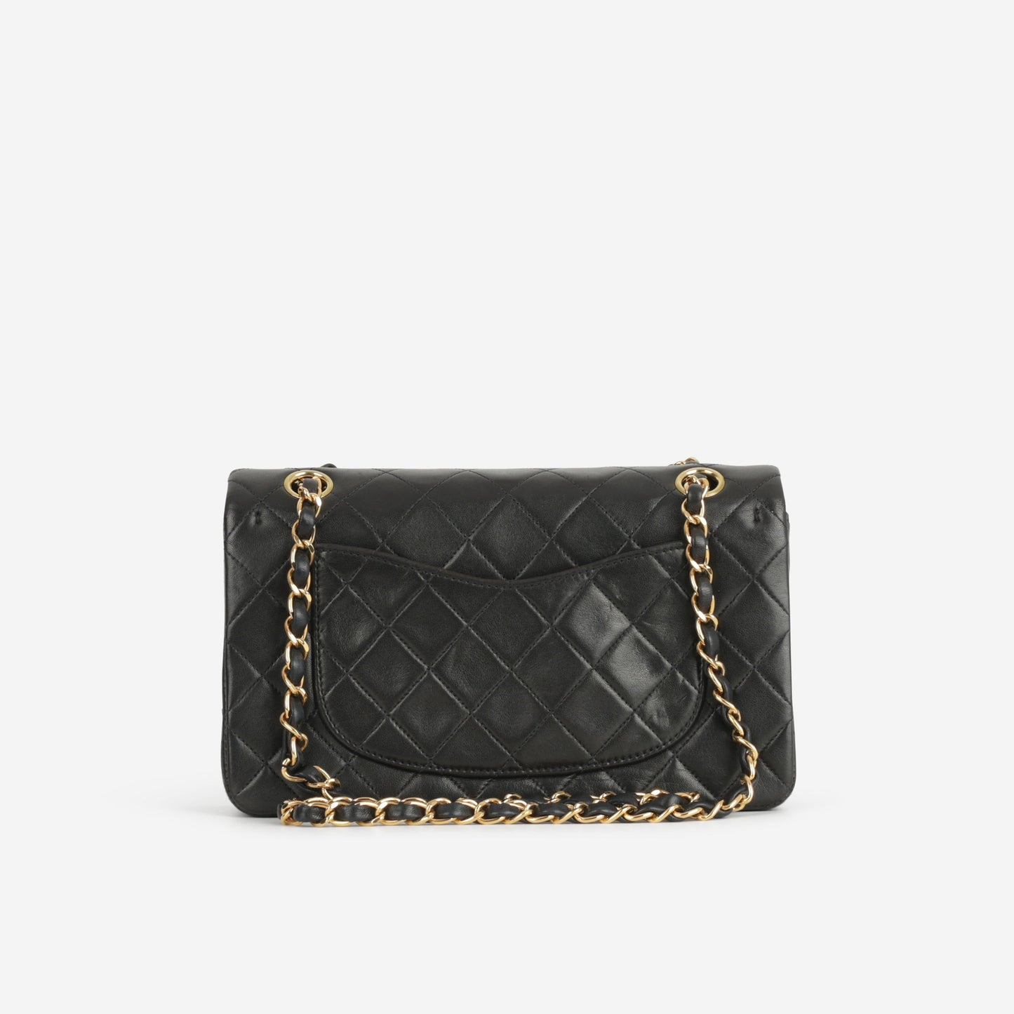Chanel Vintage Small Classic Flap - Black Lambskin | Gold Hardware
