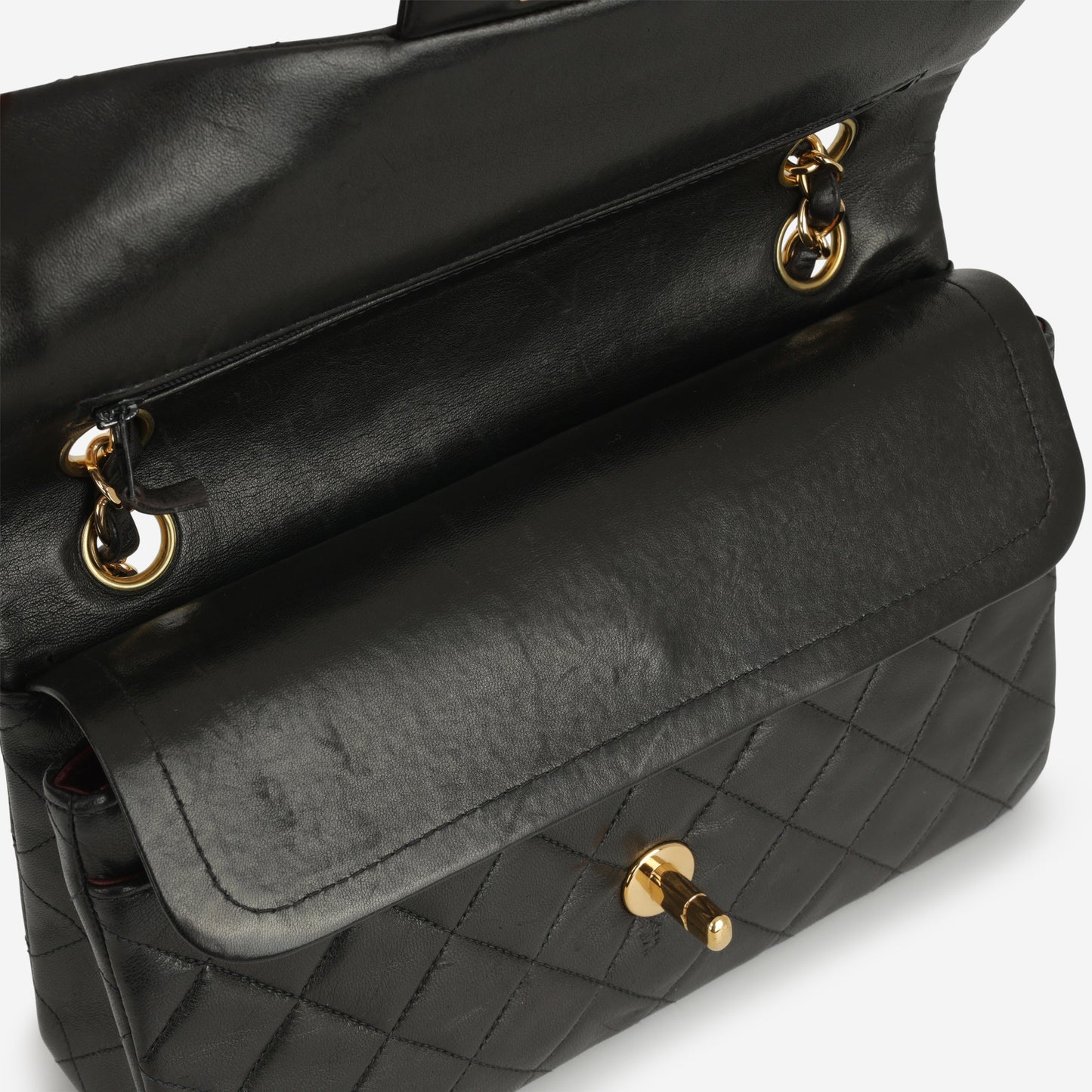 Chanel Vintage Small Classic Flap - Black Lambskin | Gold Hardware