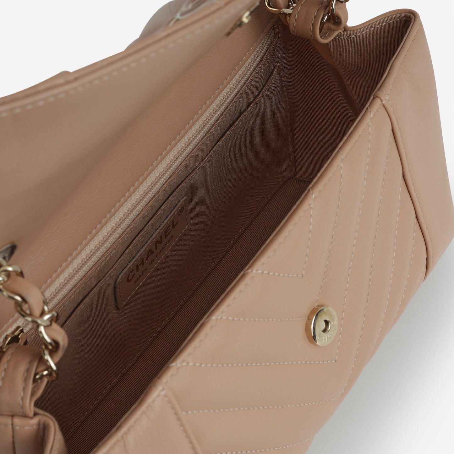 Chanel Small Daily Flap - Caramel Lambskin | Champagne Gold Hardware