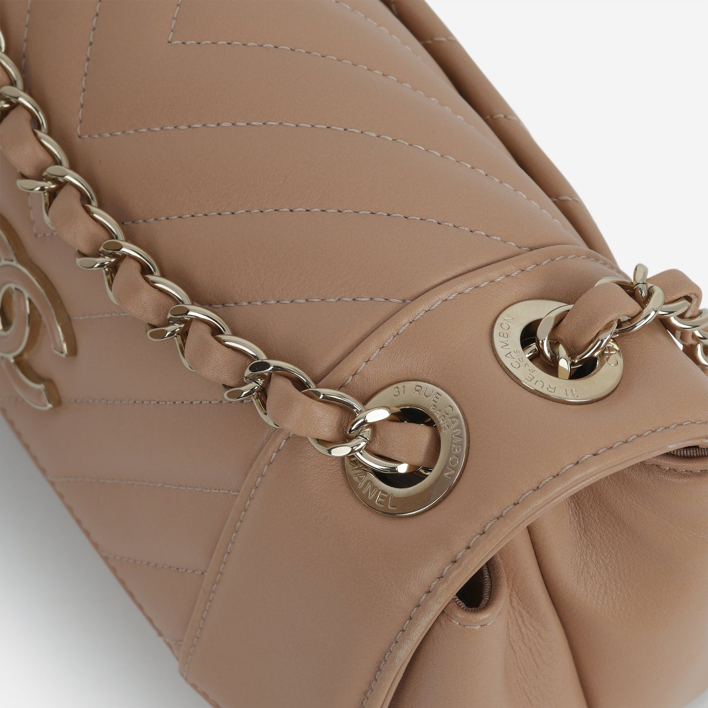 Chanel Small Daily Flap - Caramel Lambskin | Champagne Gold Hardware