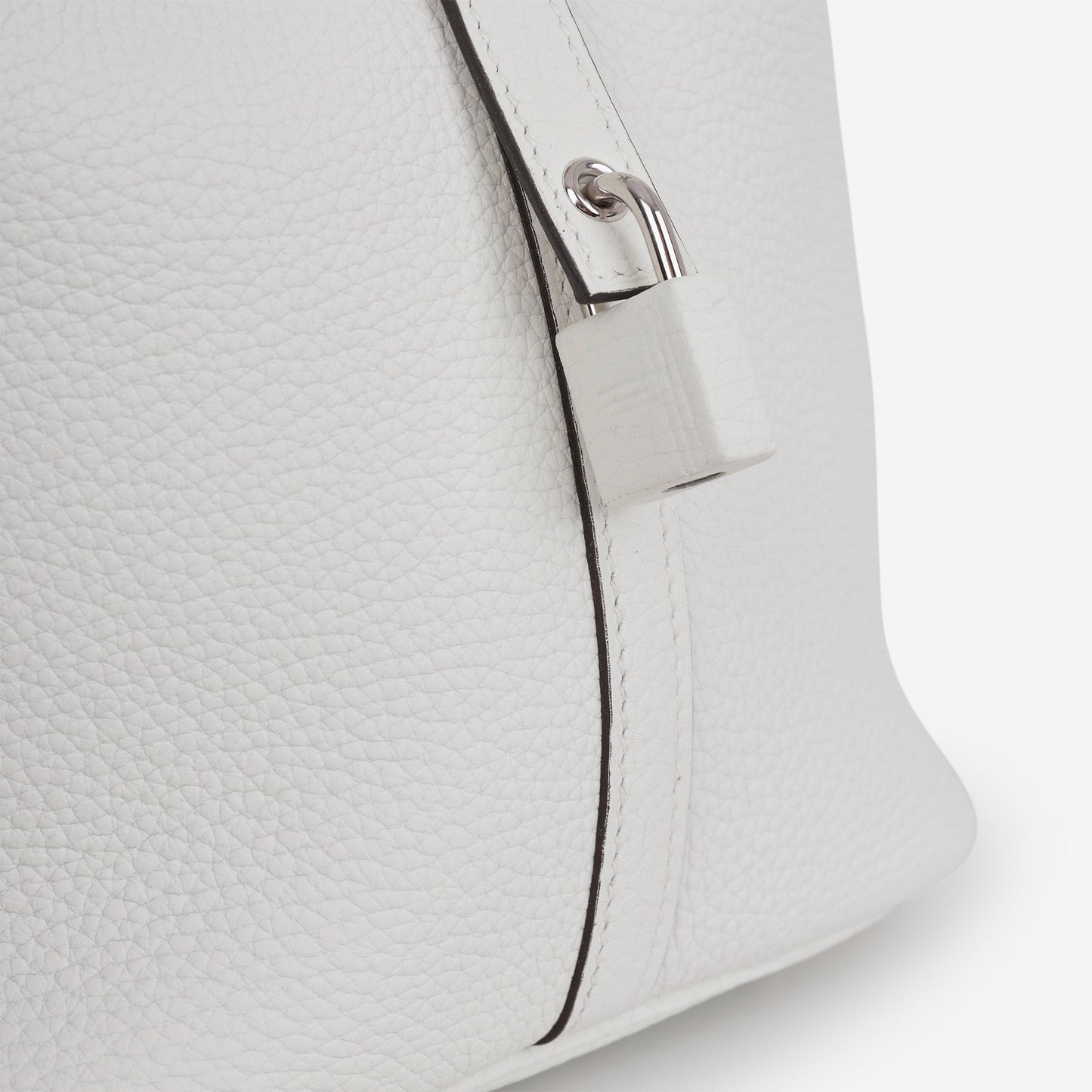 Hermès Picotin 22 Touch - New White Clemence / Beton Alligator Mississippiensis | Palladium Hardware