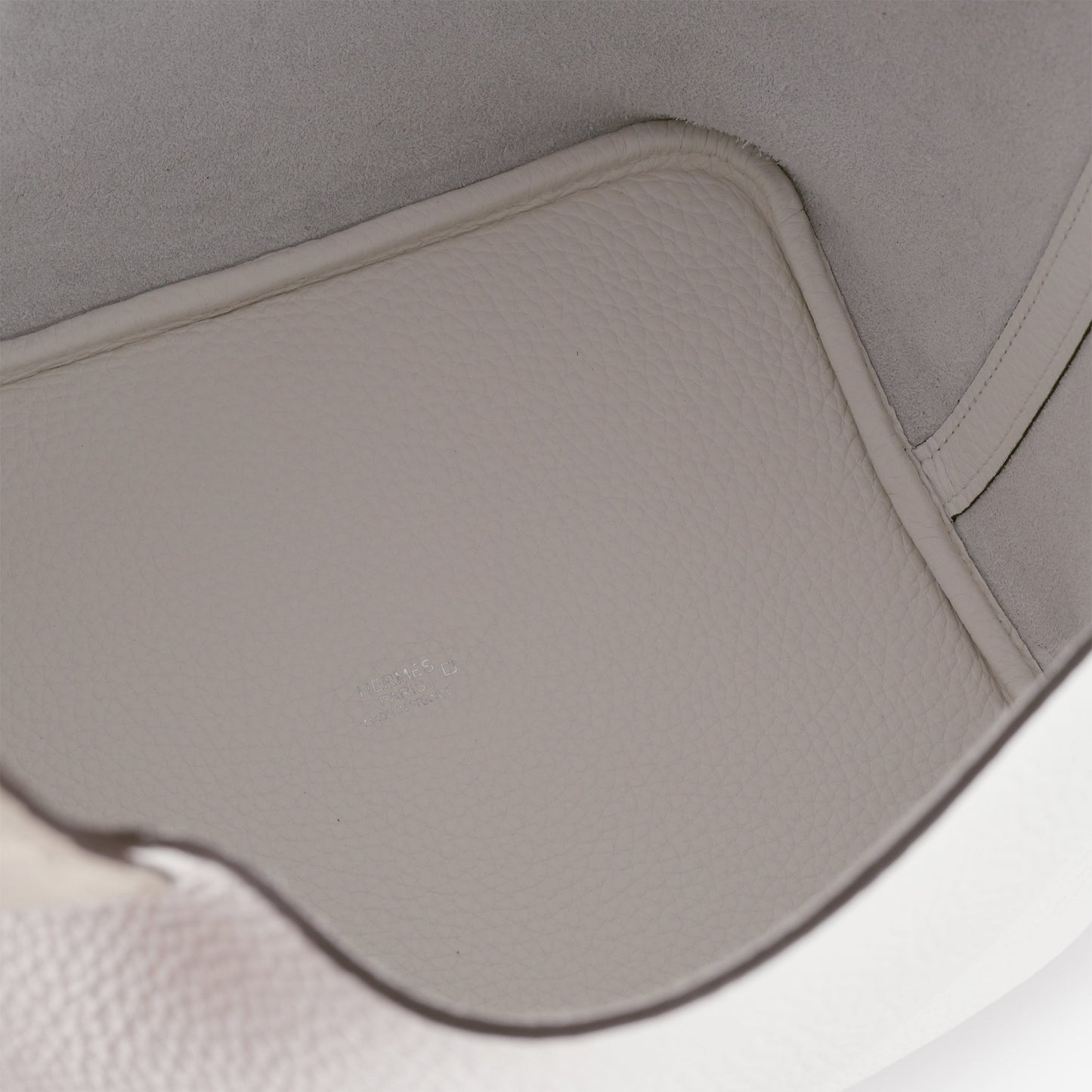 Hermès Picotin 22 Touch - New White Clemence / Beton Alligator Mississippiensis | Palladium Hardware