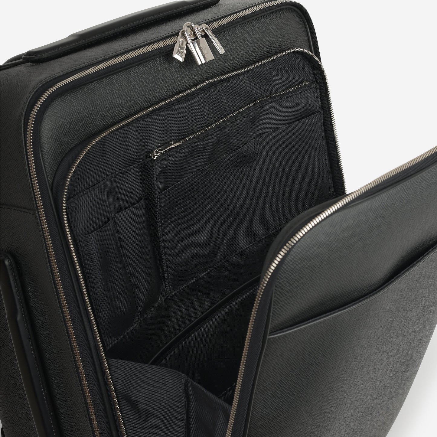 Louis Vuitton Pégase 55 Suitcase - Black Taiga Leather | Silver Hardware