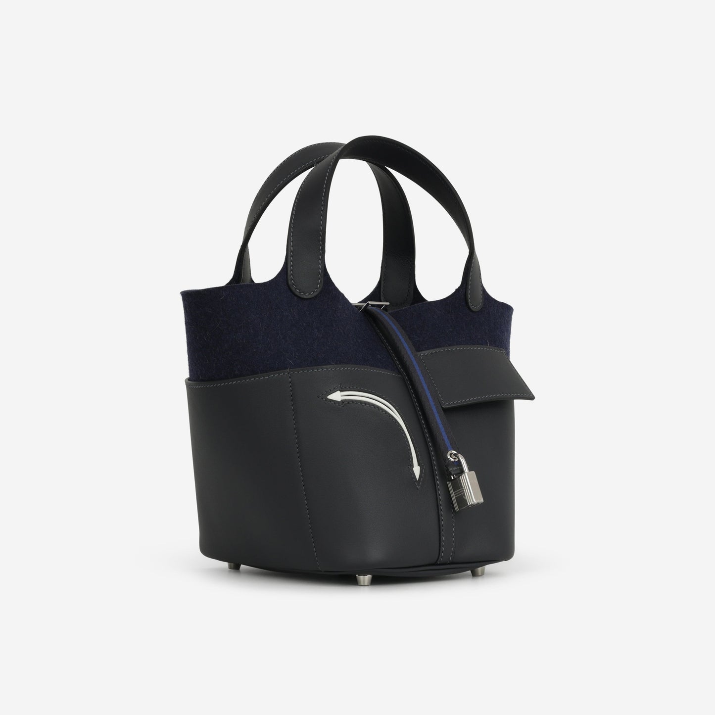 Hermès Picotin 18 Go Team - Caban / Bleu Nuit / Bleu de France | Palladium Hardware
