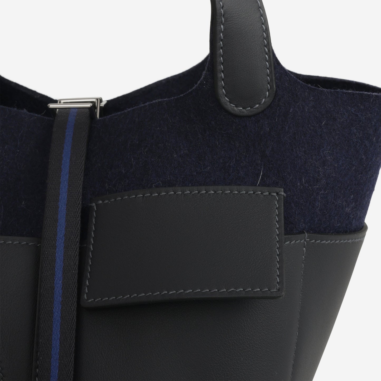 Hermès Picotin 18 Go Team - Caban / Bleu Nuit / Bleu de France | Palladium Hardware