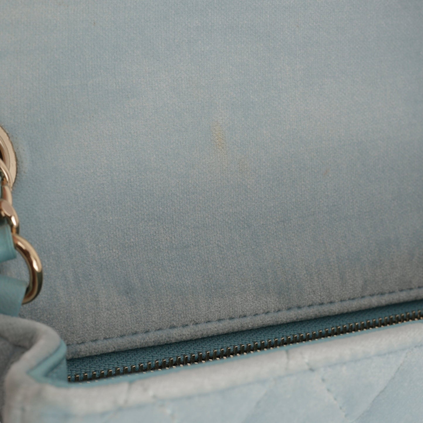 Chanel Mini Rectangular Pearl Crush - Mint Green Velvet | Light Gold Hardware