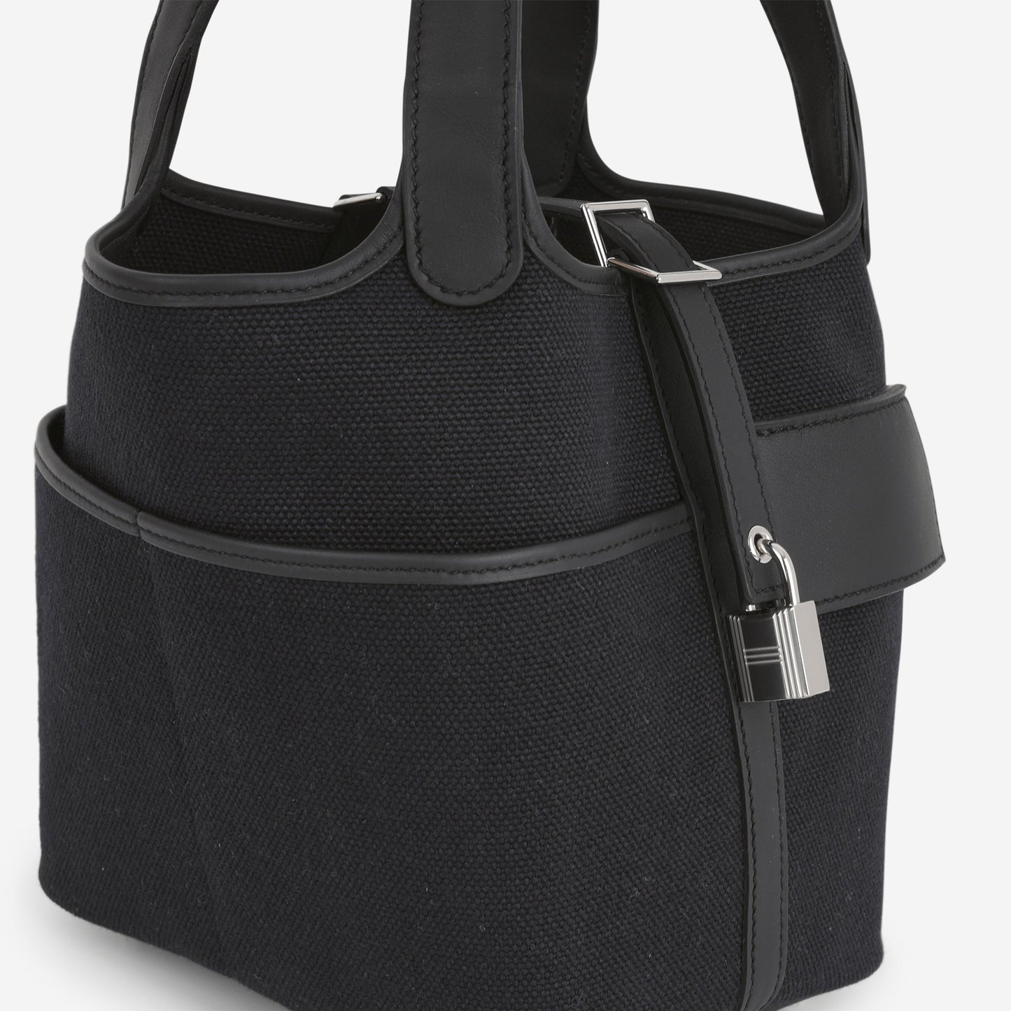 Hermès Picotin 18 Cargo - Noir Canvas / Swift | Palladium Hardware