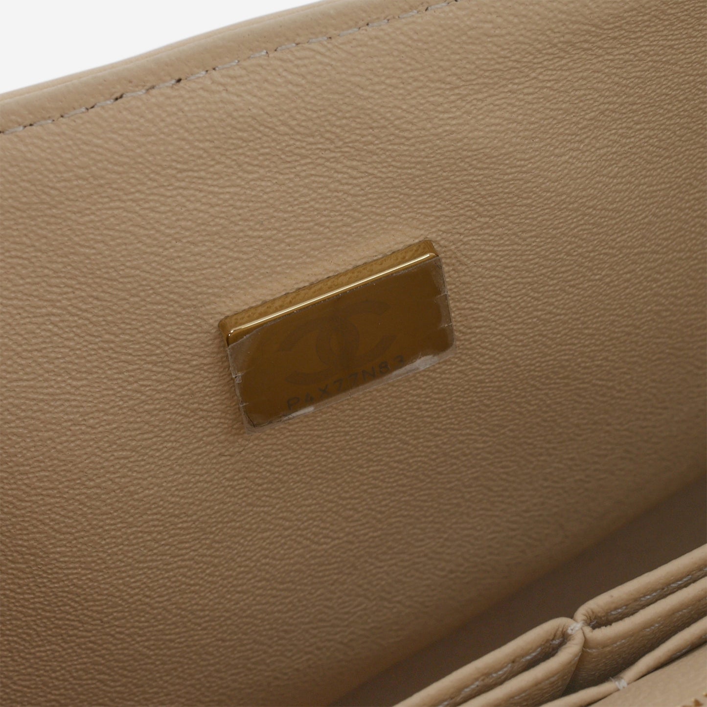Chanel Medium Classic Flap - Beige Lambskin | Gold Hardware