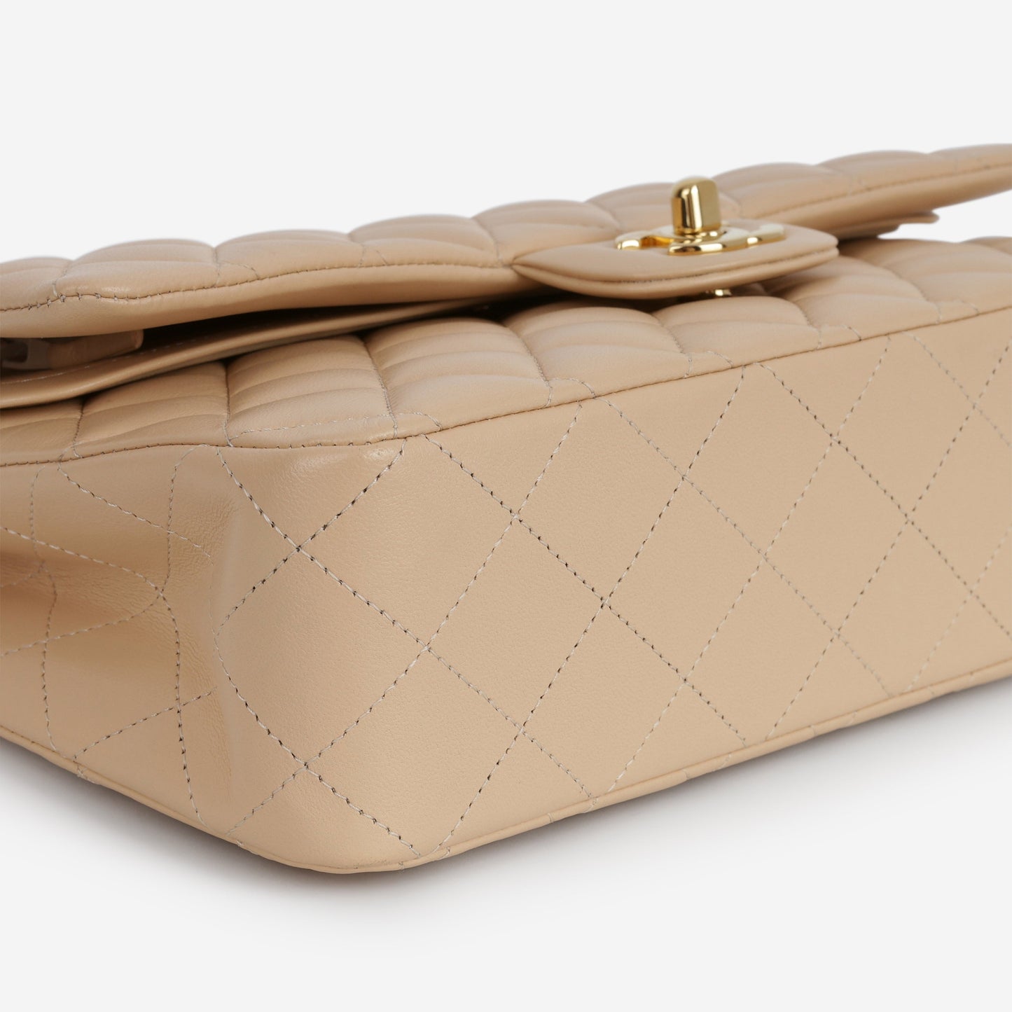 Chanel Medium Classic Flap - Beige Lambskin | Gold Hardware