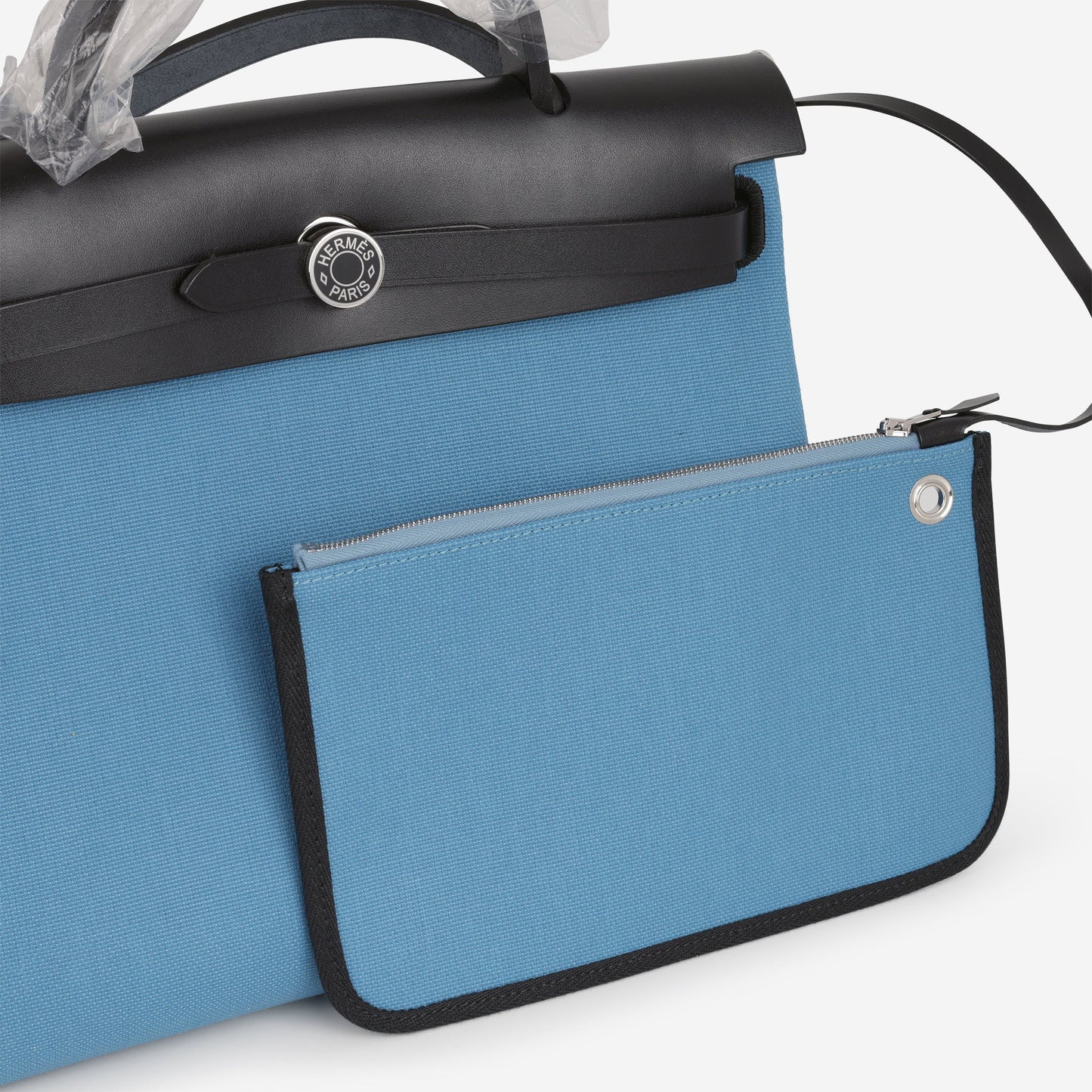 Hermès Herbag 31 - Bleu Jean / Black Hunter | Palladium Hardware