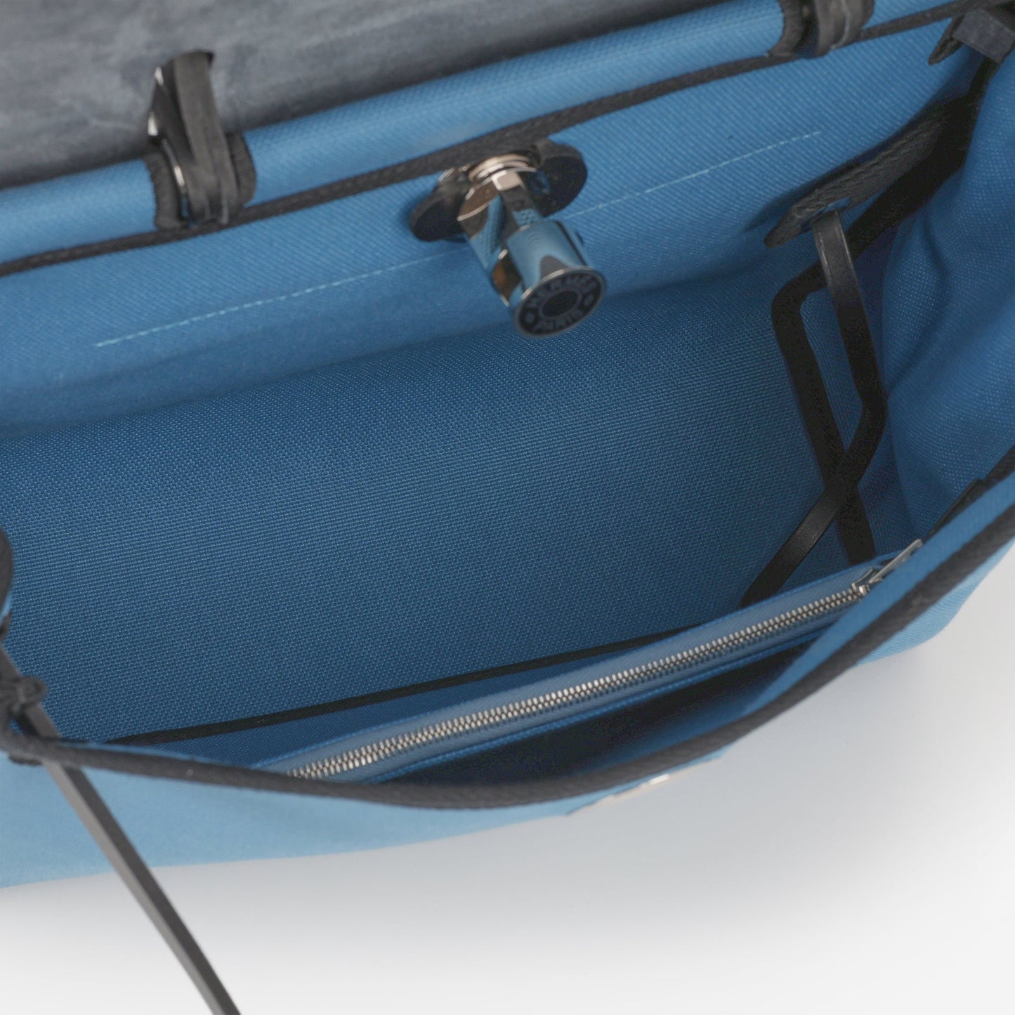 Hermès Herbag 31 - Bleu Jean / Black Hunter | Palladium Hardware