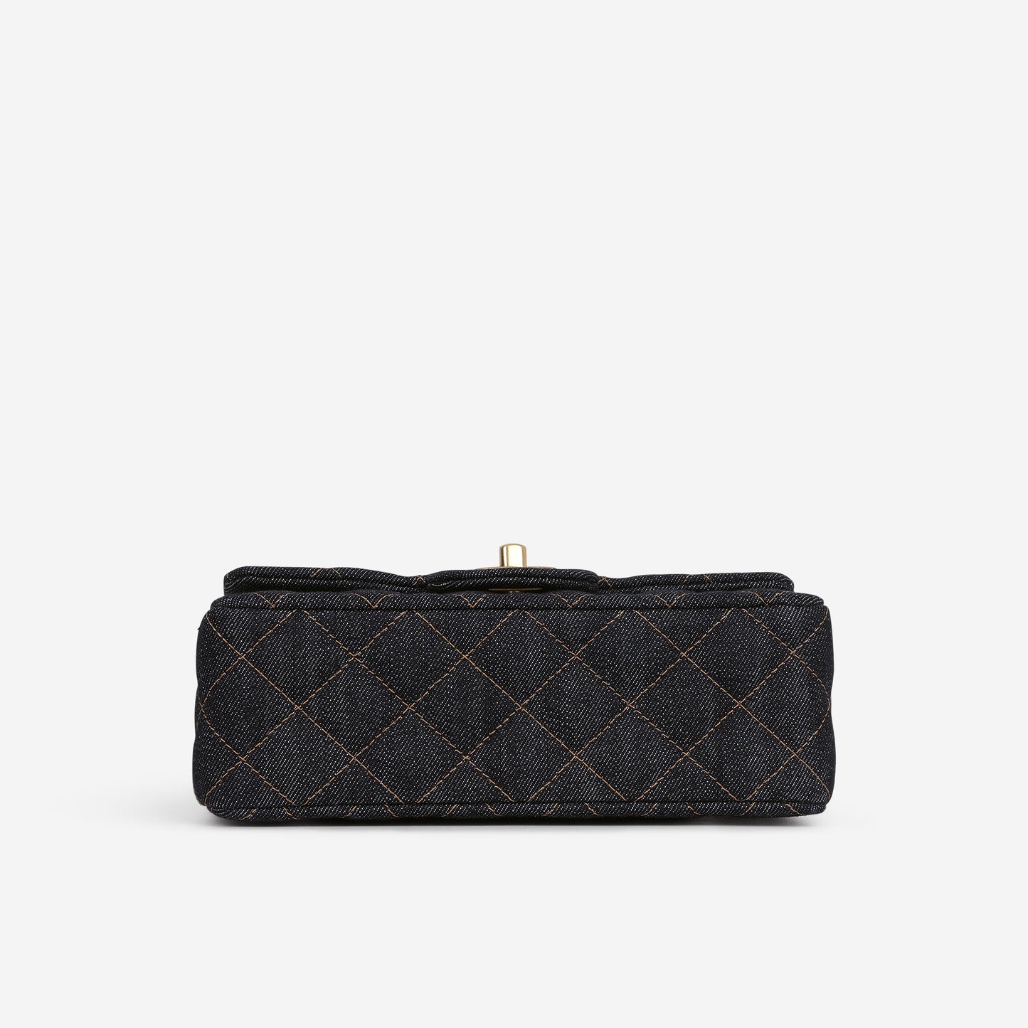 Chanel Mini Flap Rectangular - Indigo Denim | Gold Hardware
