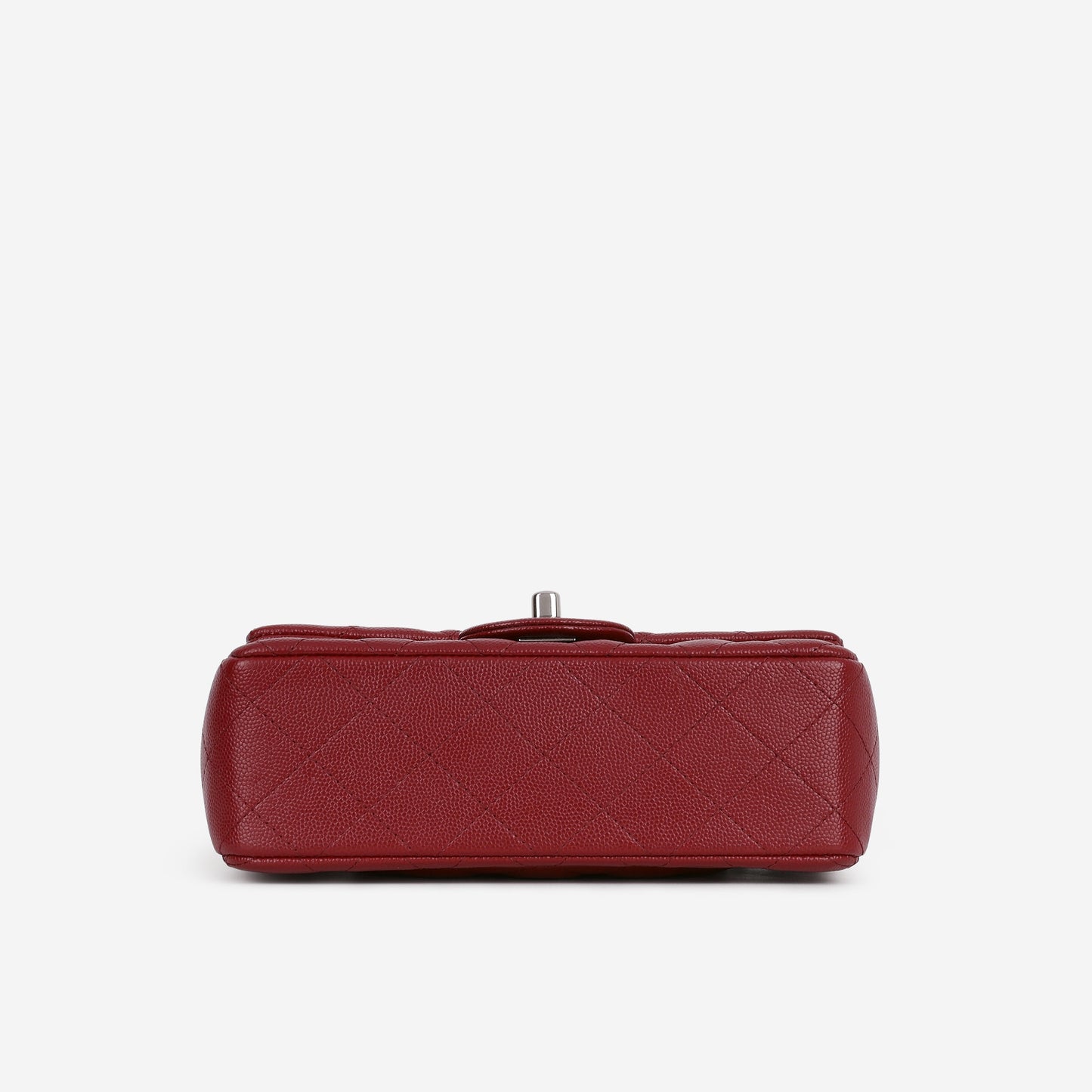 Chanel Mini Rectangular - Red Caviar | Silver Hardware