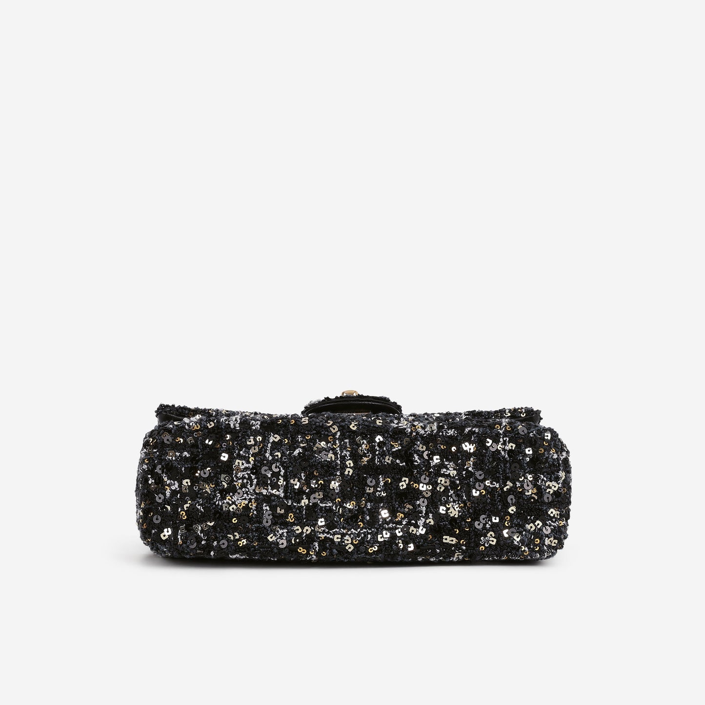Chanel 24P Small Sequin Flap - Black / Gold / Multi Sequins | Gold Hardware