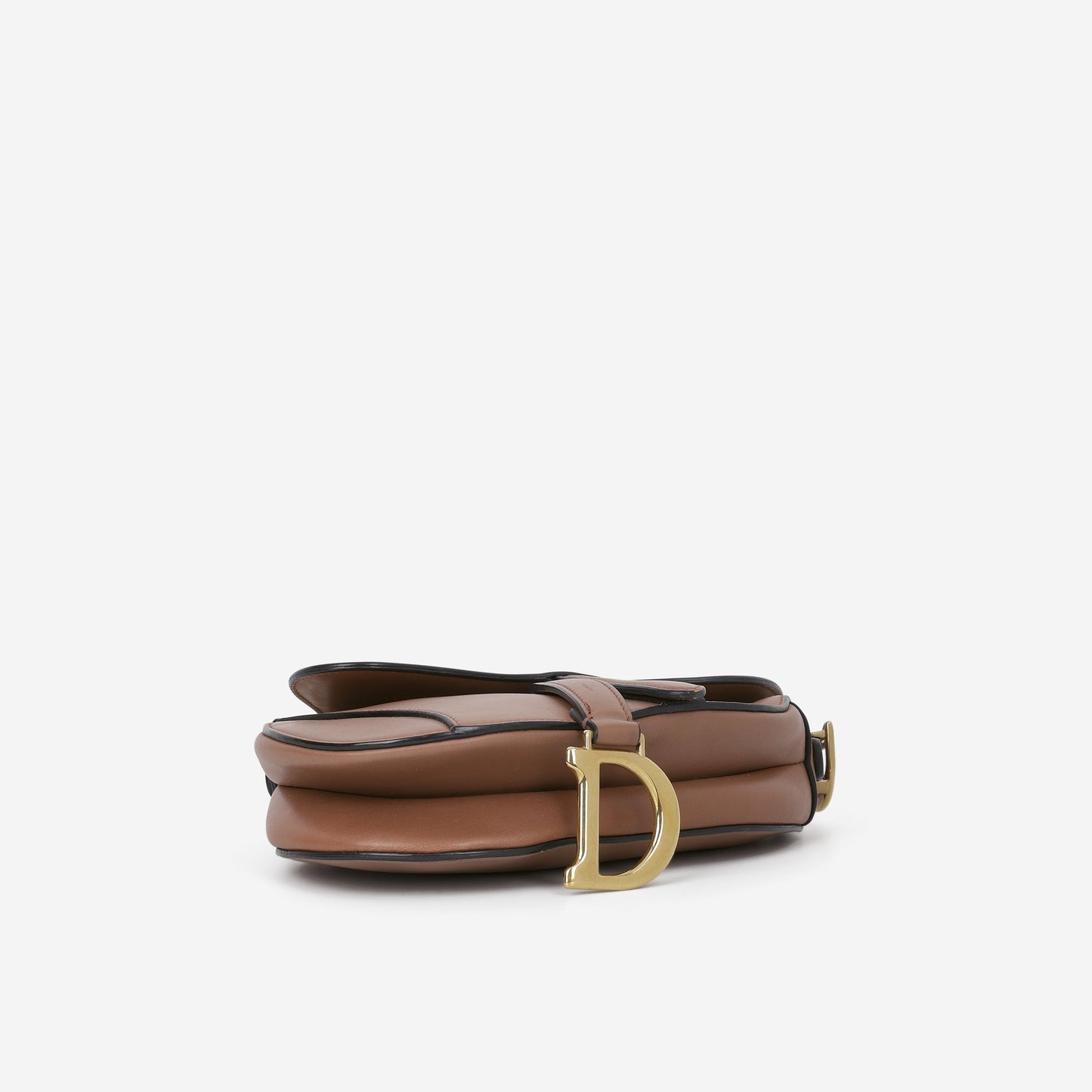 Dior Mini Saddle Bag - Dark Blush Smooth Calfskin | Gold Hardware