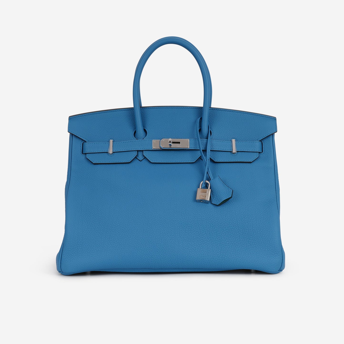 Hermès Verso Birkin 35 - Bleu Zanzibar Togo / Malachite Interior | Palladium Hardware