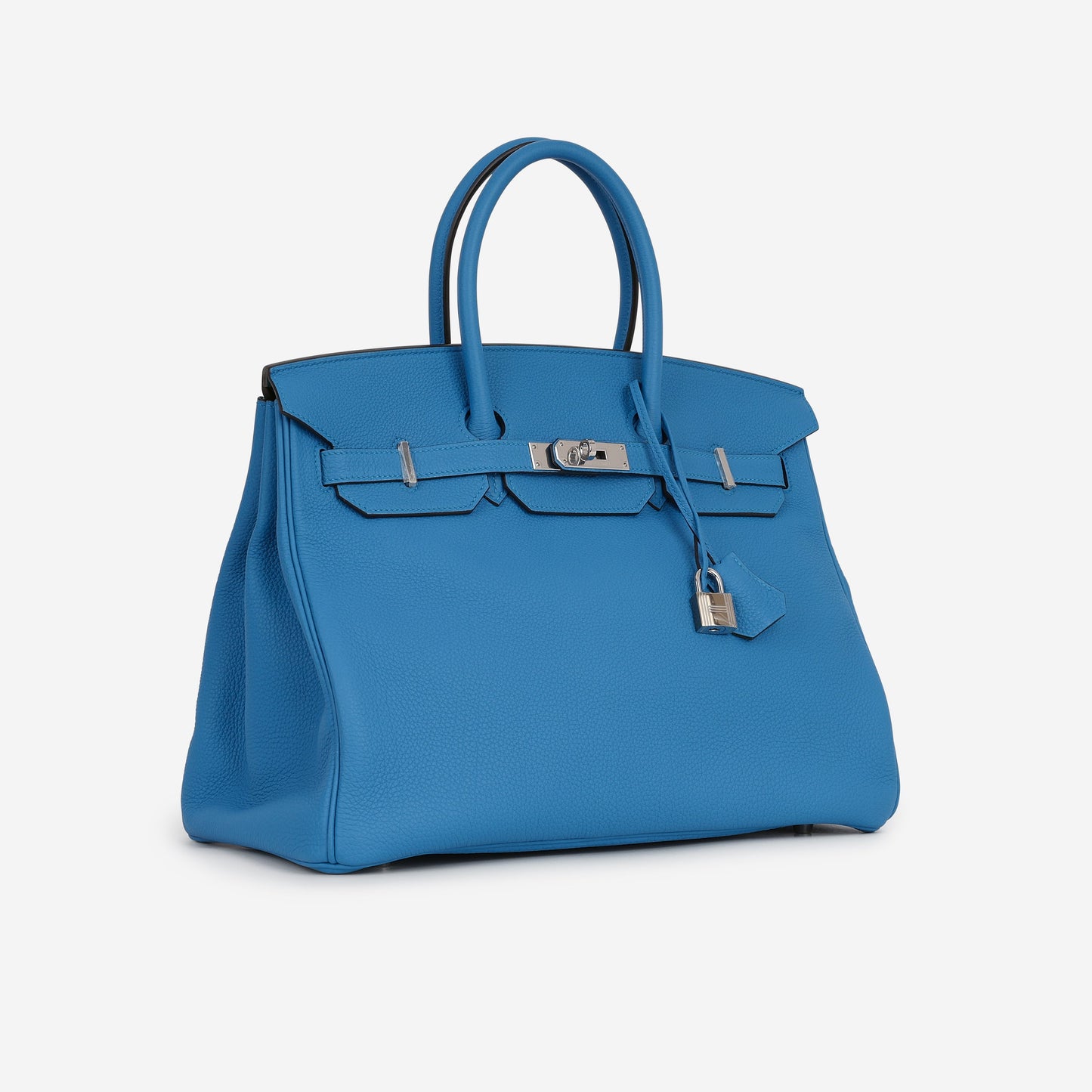 Hermès Verso Birkin 35 - Bleu Zanzibar Togo / Malachite Interior | Palladium Hardware