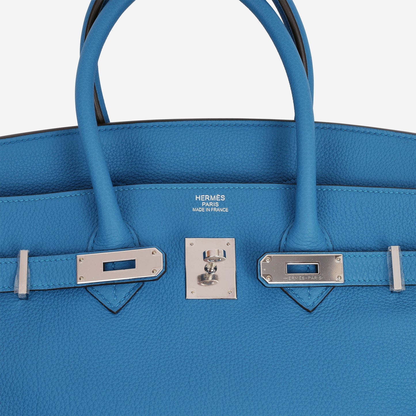 Hermès Verso Birkin 35 - Bleu Zanzibar Togo / Malachite Interior | Palladium Hardware