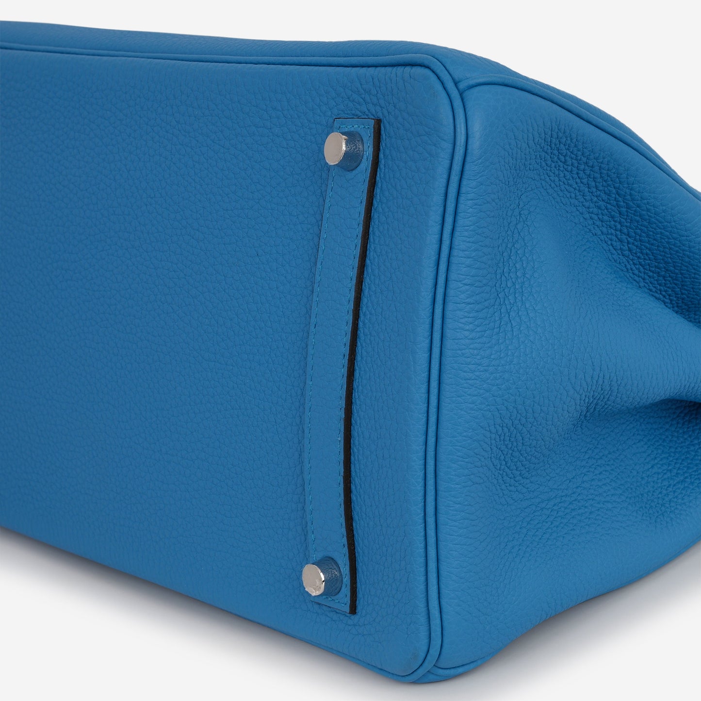 Hermès Verso Birkin 35 - Bleu Zanzibar Togo / Malachite Interior | Palladium Hardware