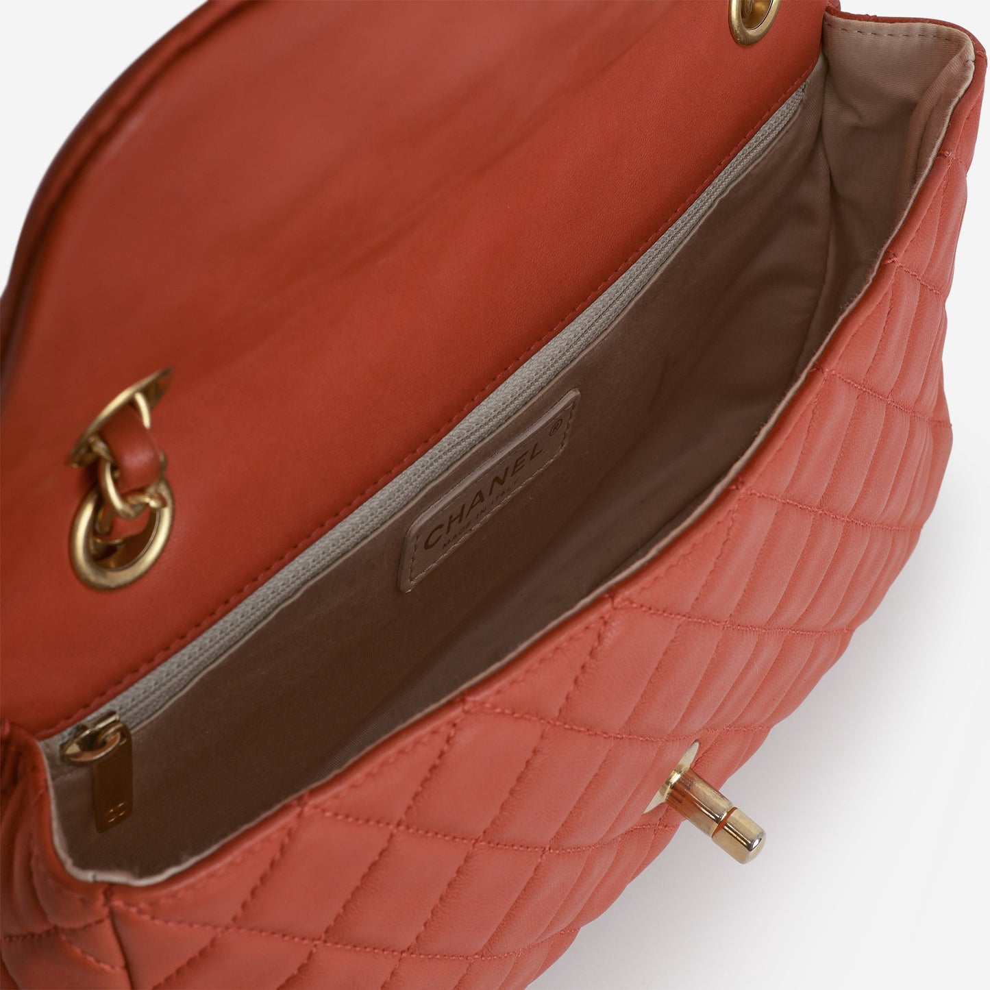 Chanel Valentine Charm Chain Flap - Red Lambskin | Gold Hardware