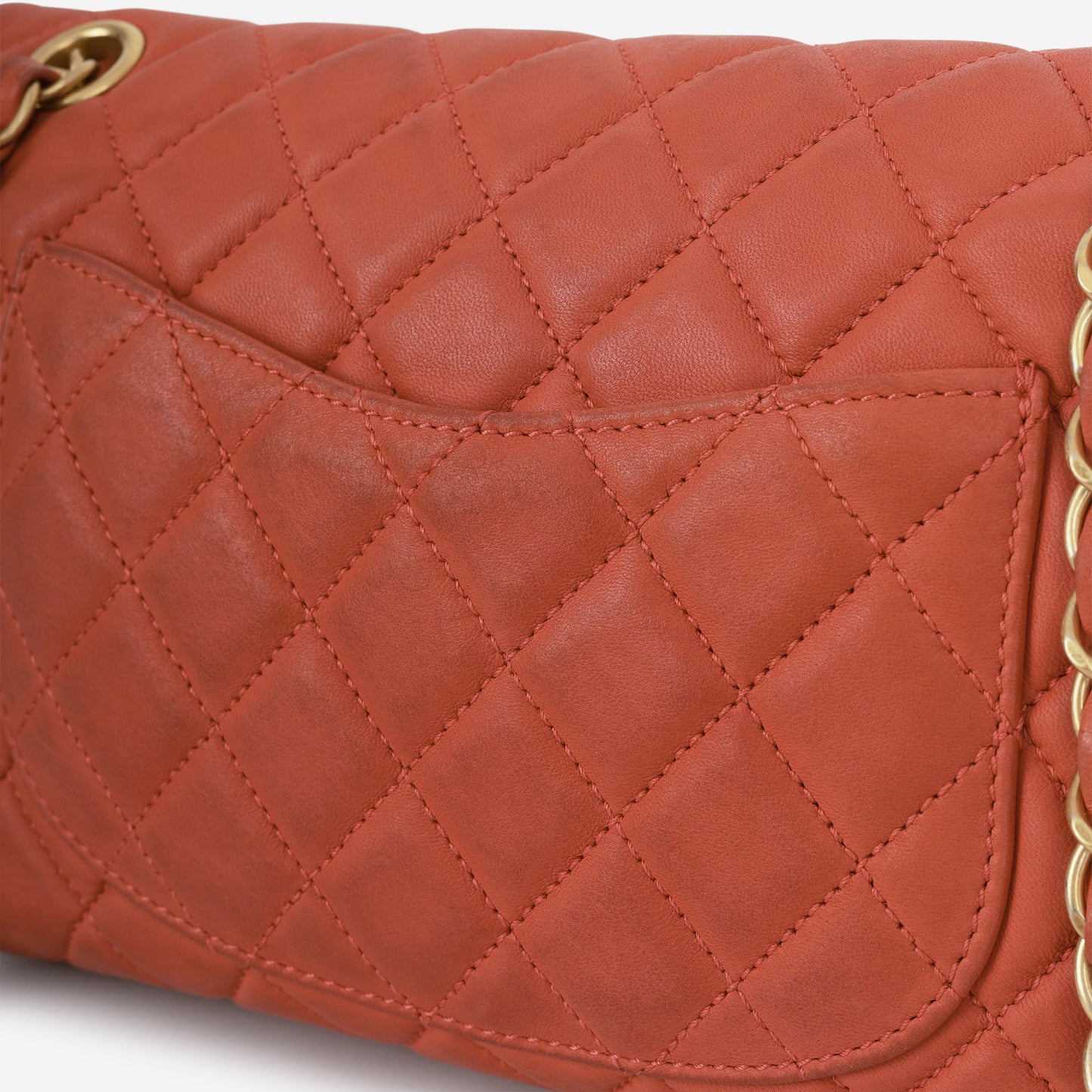 Chanel Valentine Charm Chain Flap - Red Lambskin | Gold Hardware