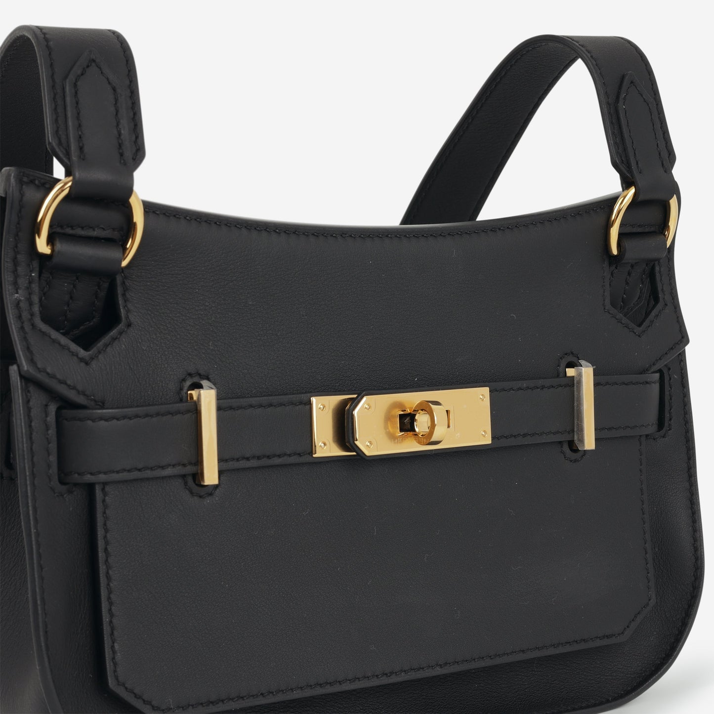 Hermès Mini Jypsiere - Black Swift | Gold Hardware