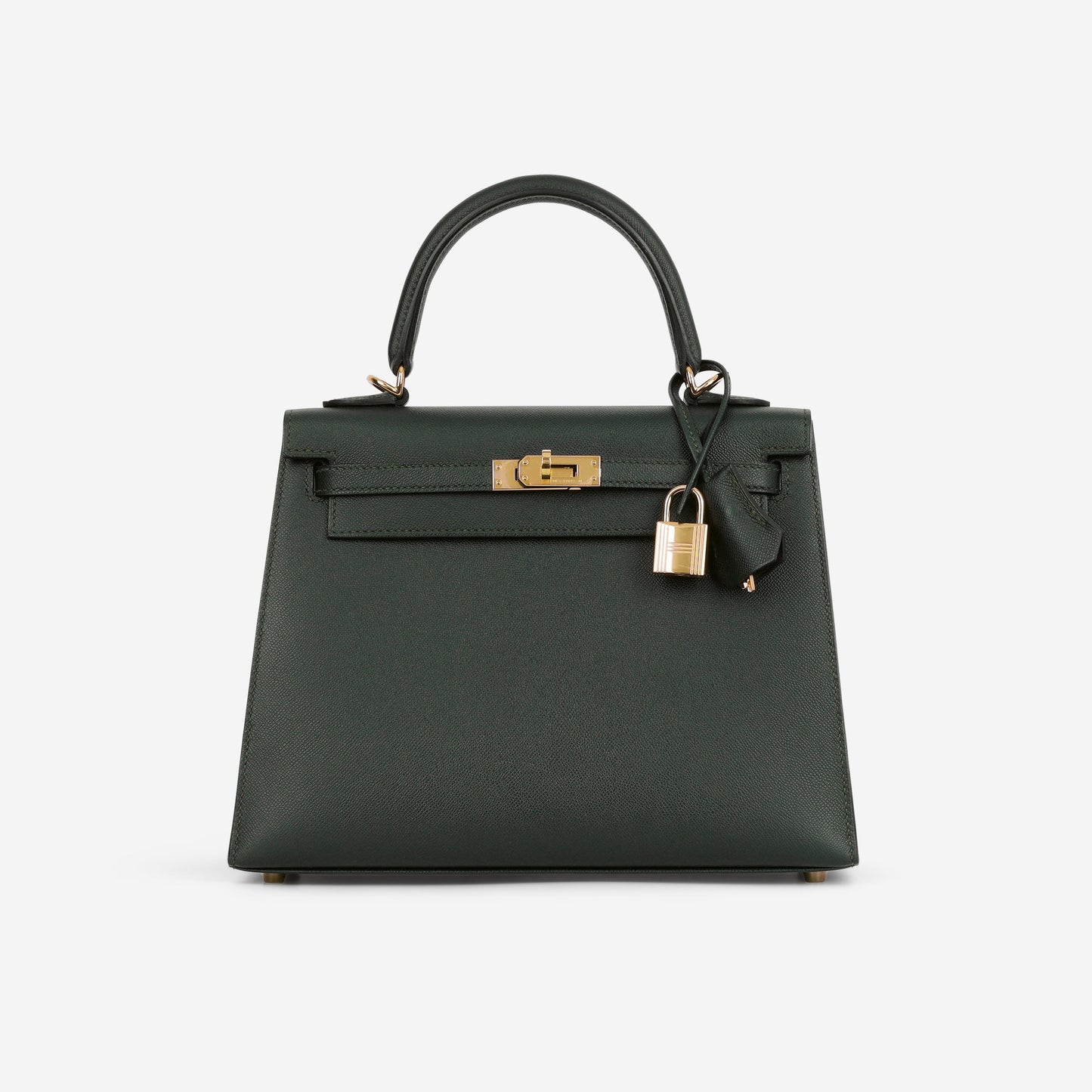 Hermès Kelly 25 - Vert Rousseau Madame | Gold Hardware