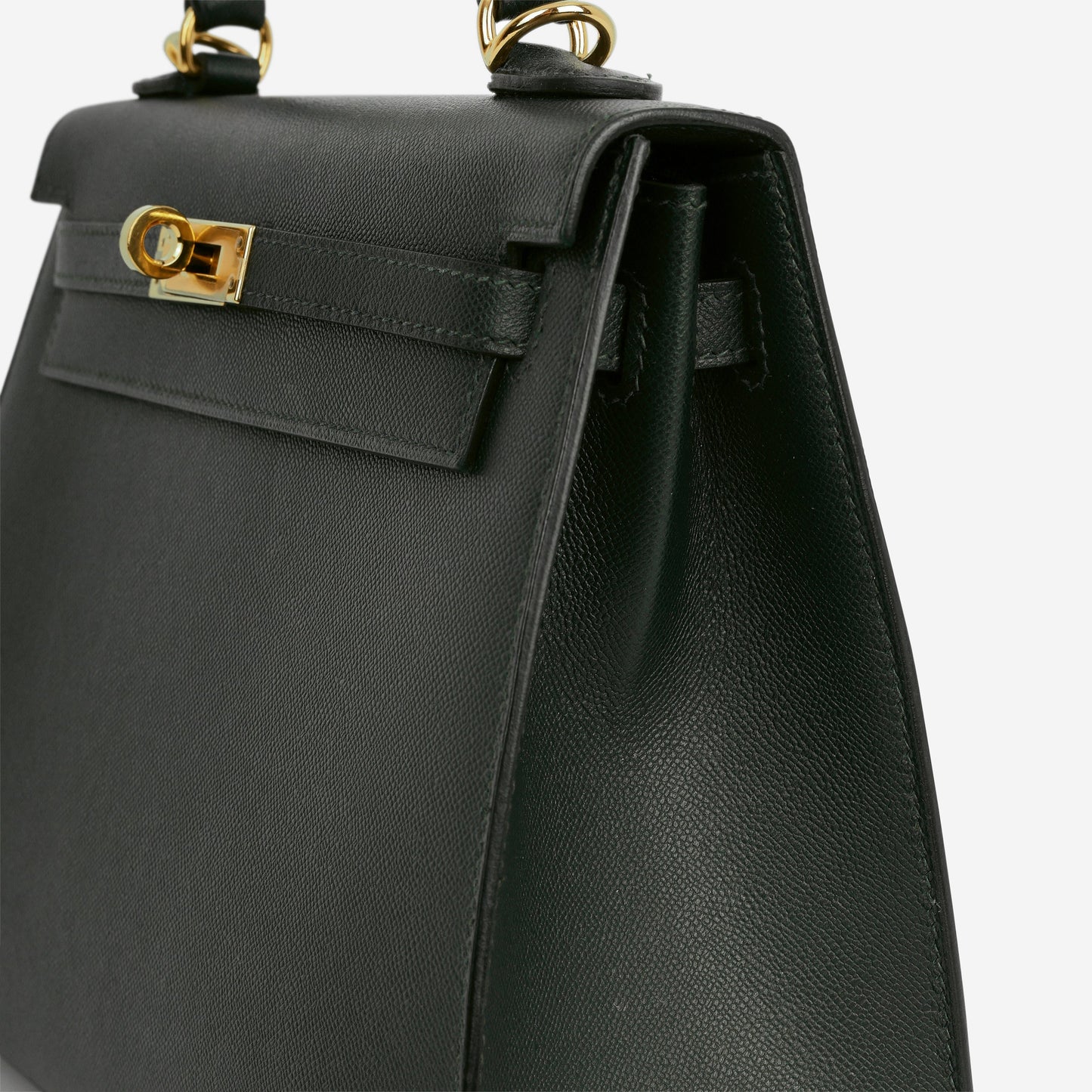 Hermès Kelly 25 - Vert Rousseau Madame | Gold Hardware