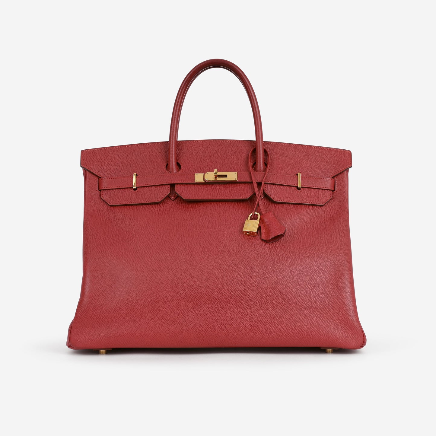 Hermès Vintage Birkin 40 - Rouge Vif Courchevel | Gold Hardware