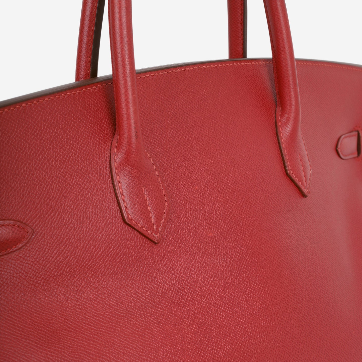 Hermès Vintage Birkin 40 - Rouge Vif Courchevel | Gold Hardware