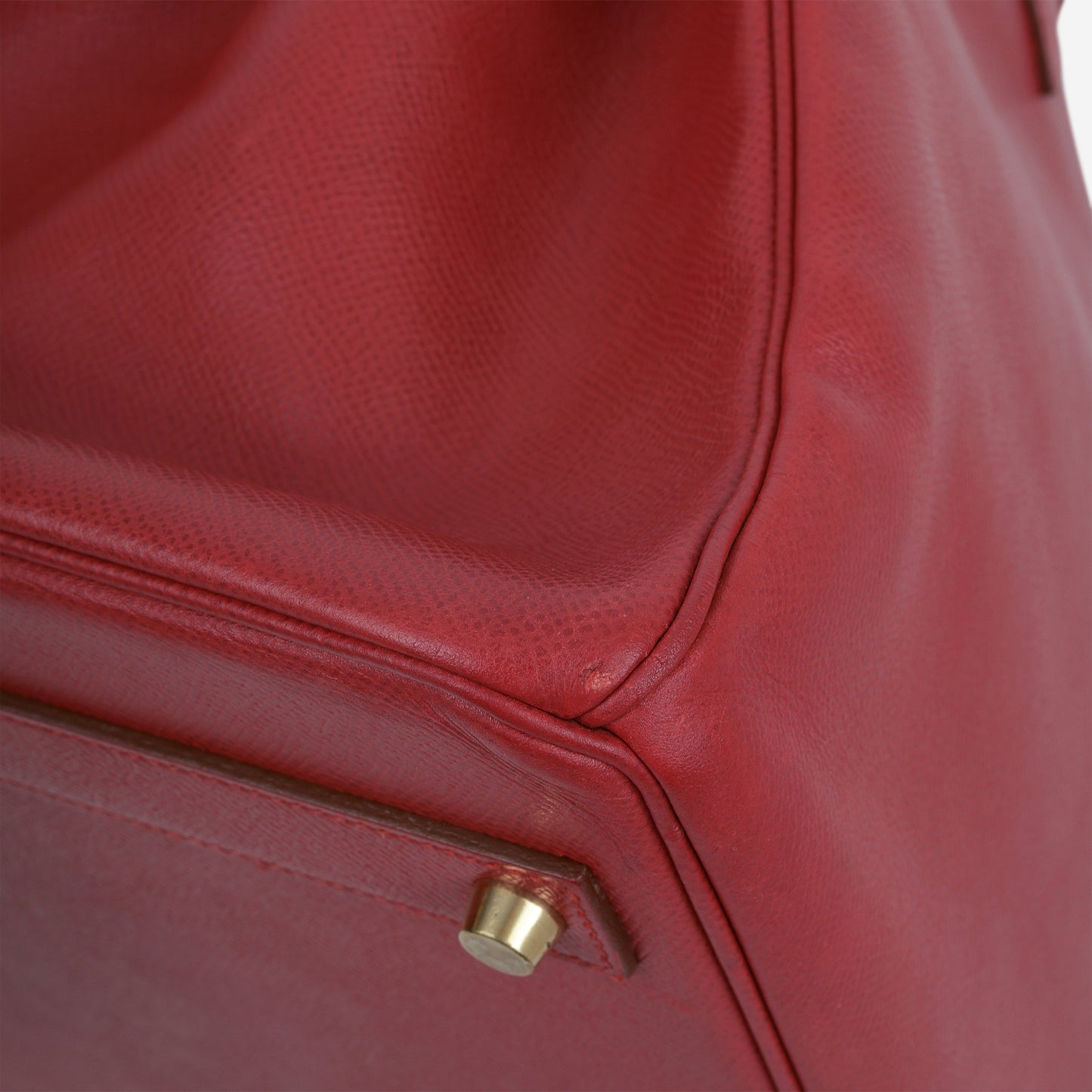 Hermès Vintage Birkin 40 - Rouge Vif Courchevel | Gold Hardware