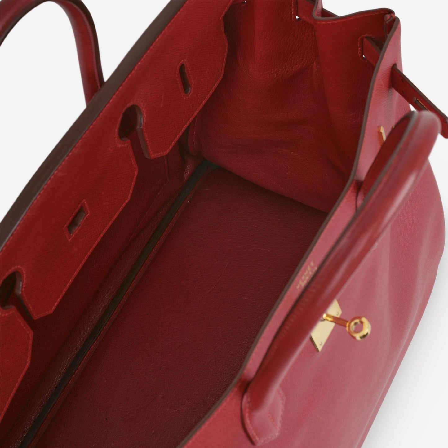 Hermès Vintage Birkin 40 - Rouge Vif Courchevel | Gold Hardware
