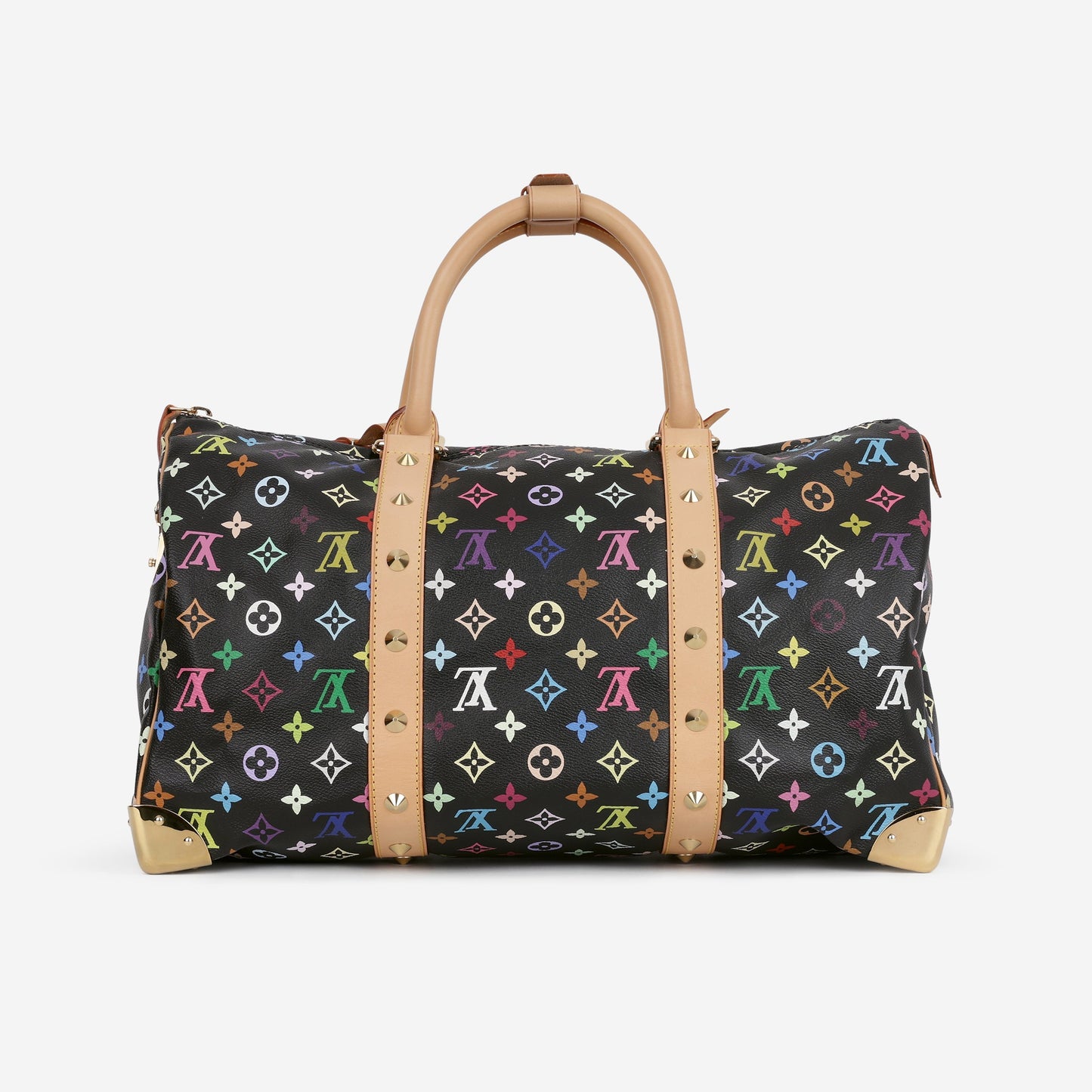 Louis Vuitton Takashi Murakami Keepall 45 - Black Multicolore Monogram | Gold Hardware