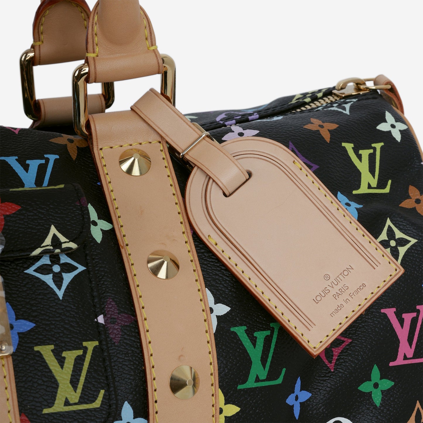 Louis Vuitton Takashi Murakami Keepall 45 - Black Multicolore Monogram | Gold Hardware