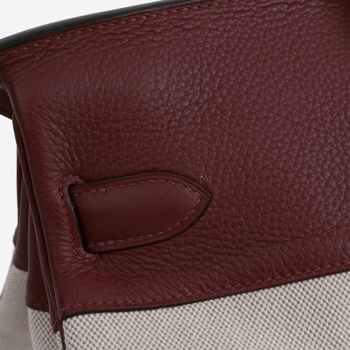 Hermès JPG Shoulder Birkin 42 - Rouge H Fjord / Toile | Palladium Hardware