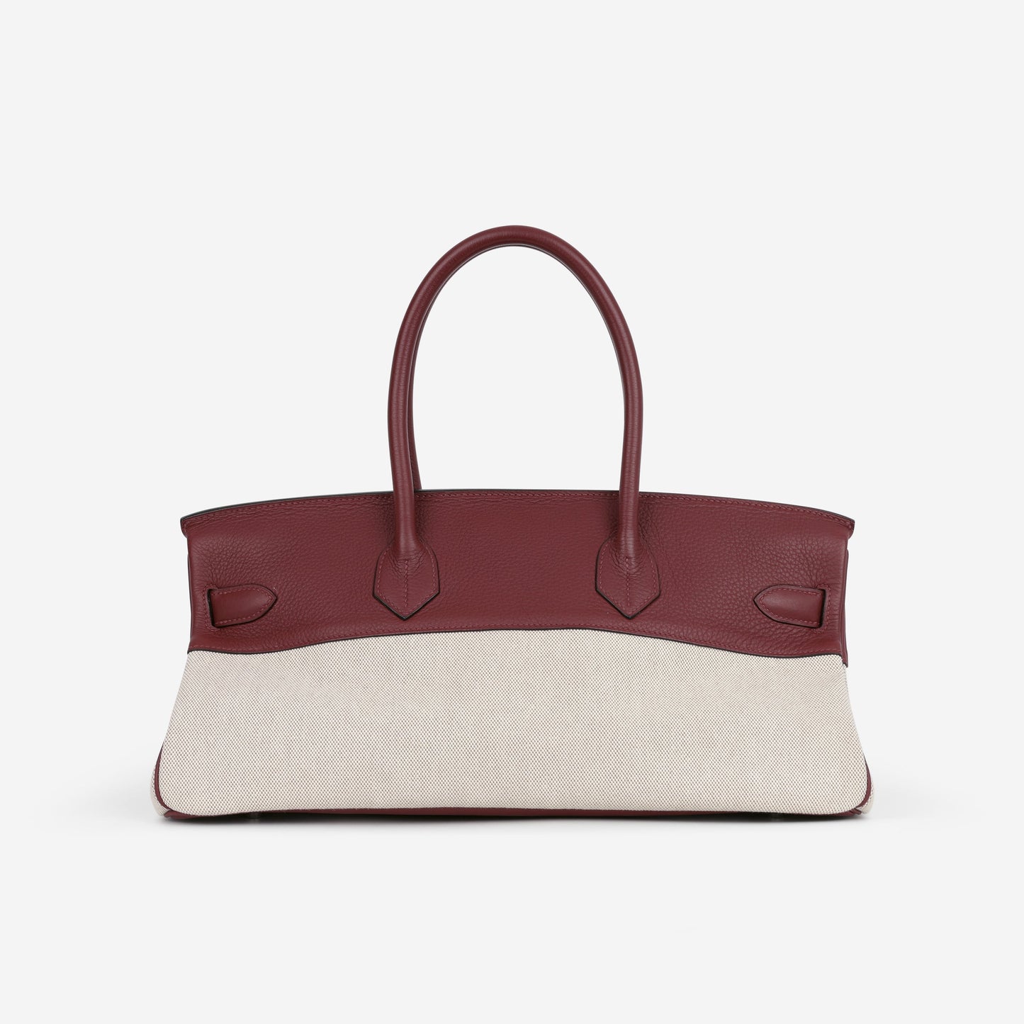 Hermès JPG Shoulder Birkin 42 - Rouge H Fjord / Toile | Palladium Hardware