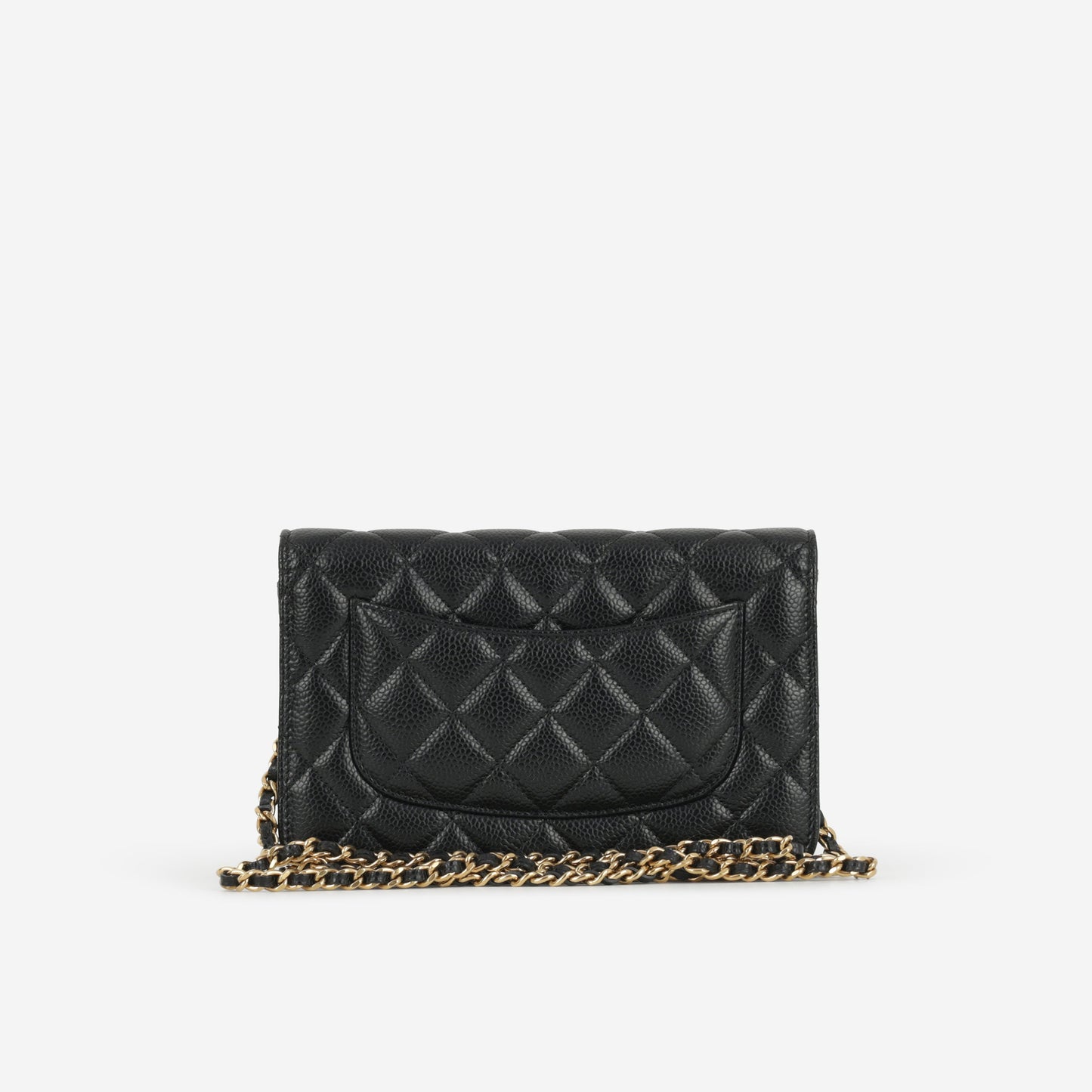 Chanel Classic Wallet on Chain - Black Caviar | Gold Hardware