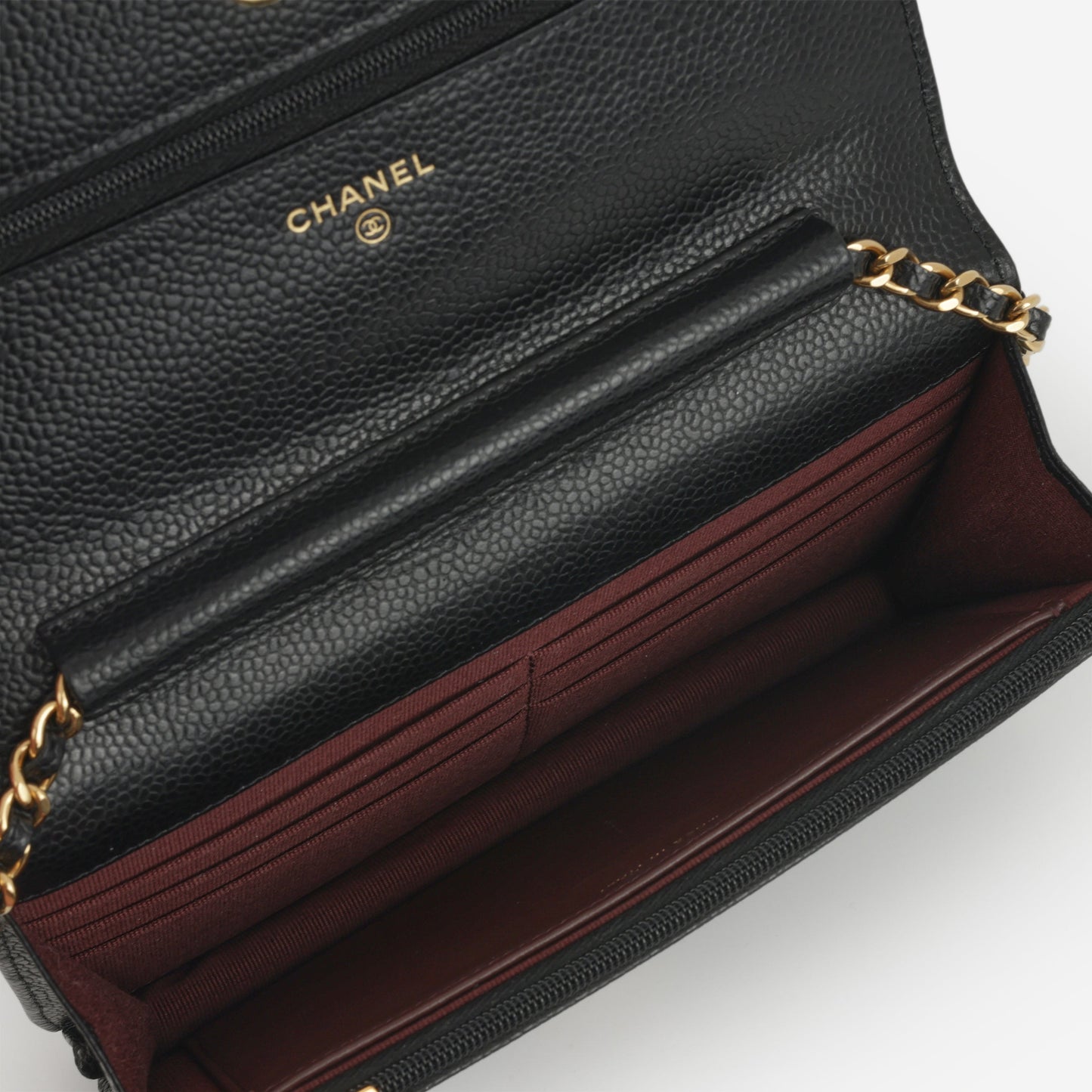 Chanel Classic Wallet on Chain - Black Caviar | Gold Hardware