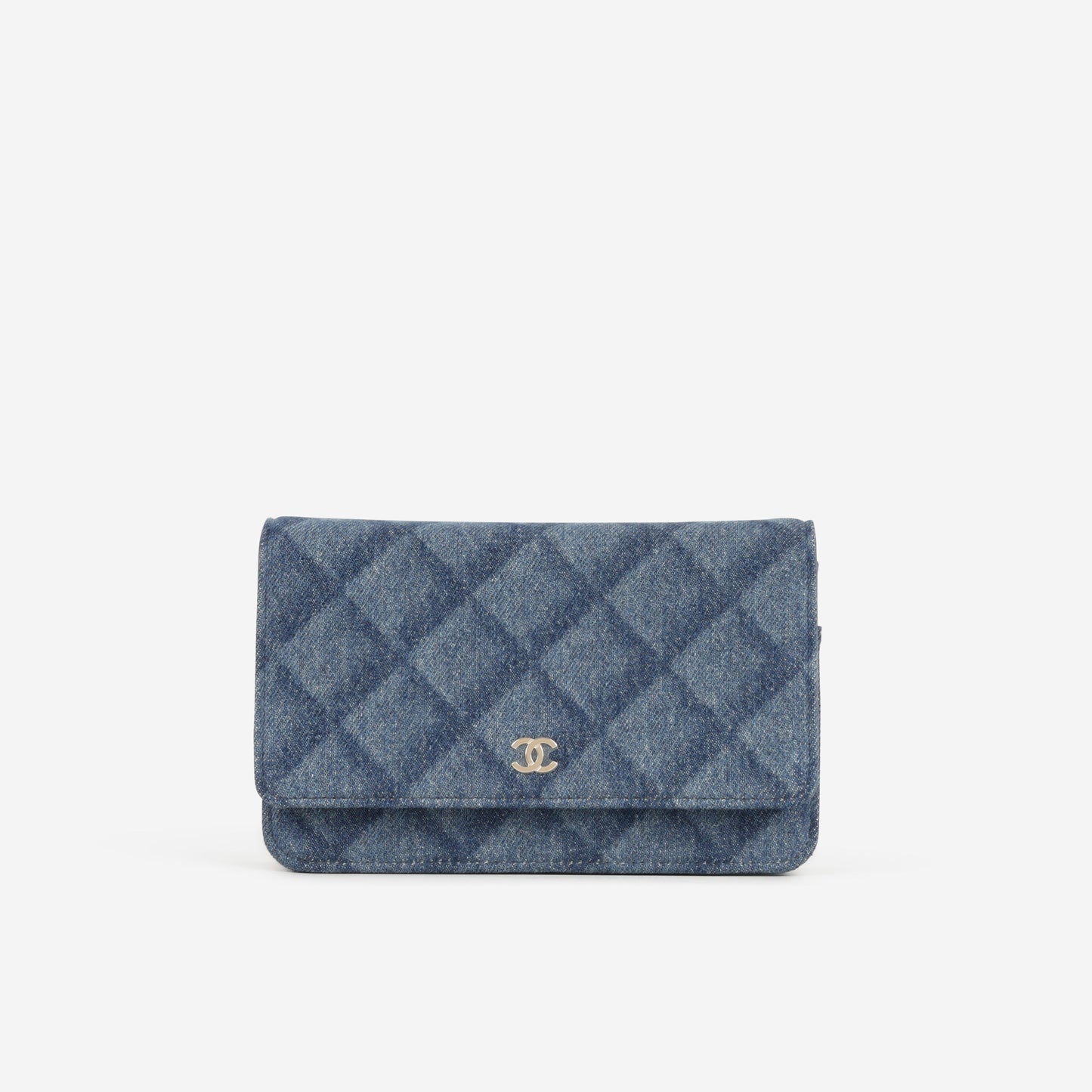Chanel Classic Wallet on Chain - Tromp L'oeil Denim | Champagne Gold Hardware
