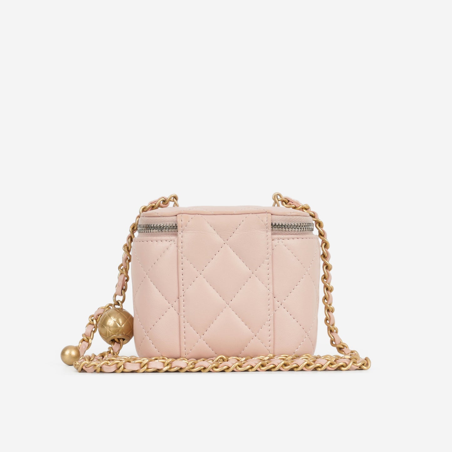 Chanel Mini Vanity Pearl Crush - Light Pink Lambskin | Gold Hardware