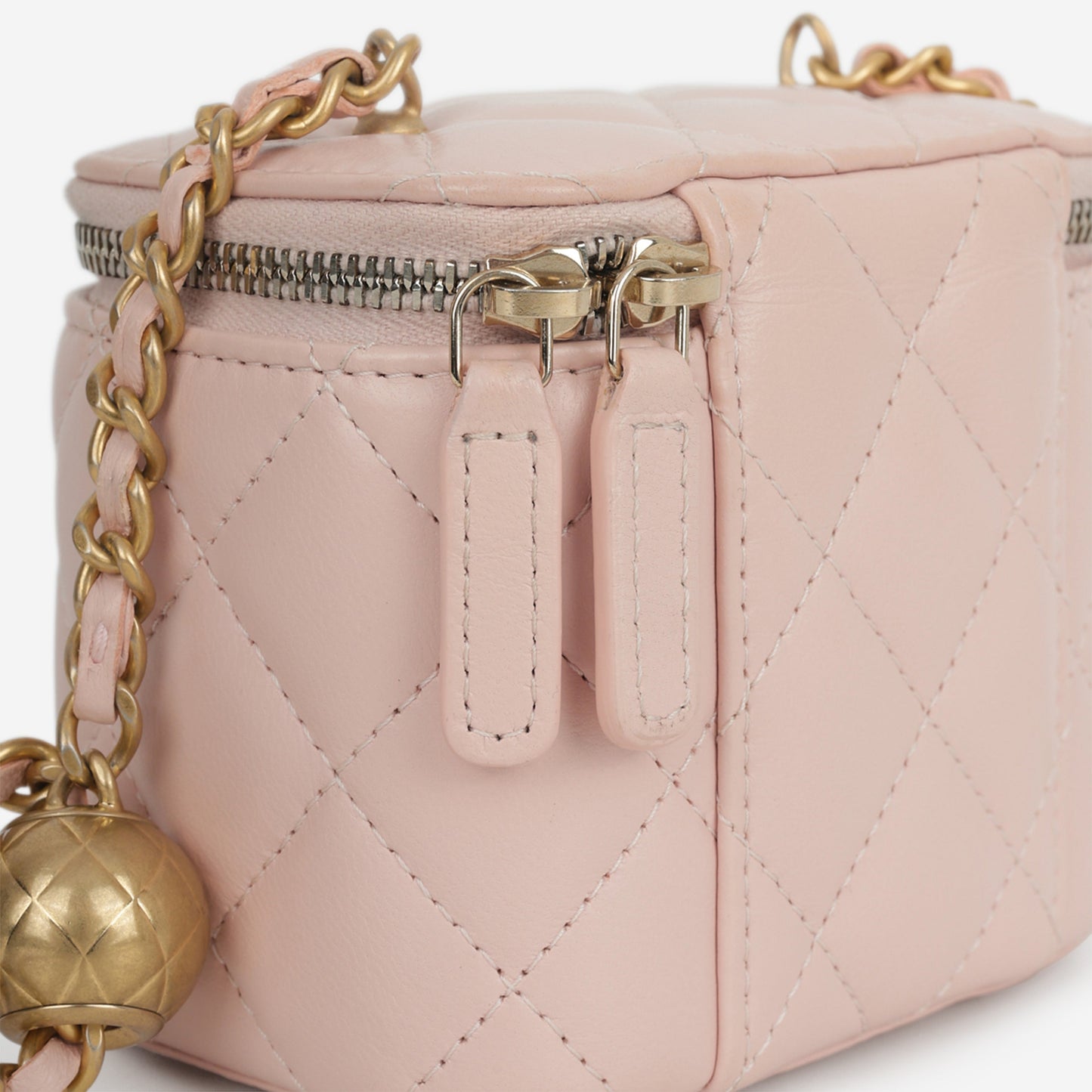Chanel Mini Vanity Pearl Crush - Light Pink Lambskin | Gold Hardware