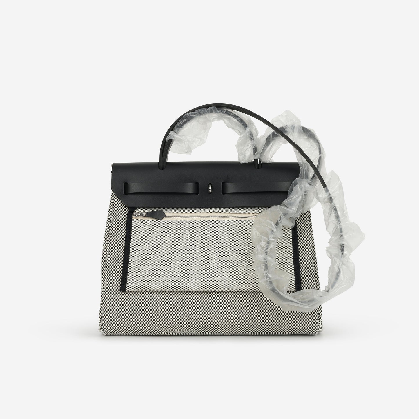 Hermès Herbag 31 - Black Quadrille / Hunter | Palladium Hardware
