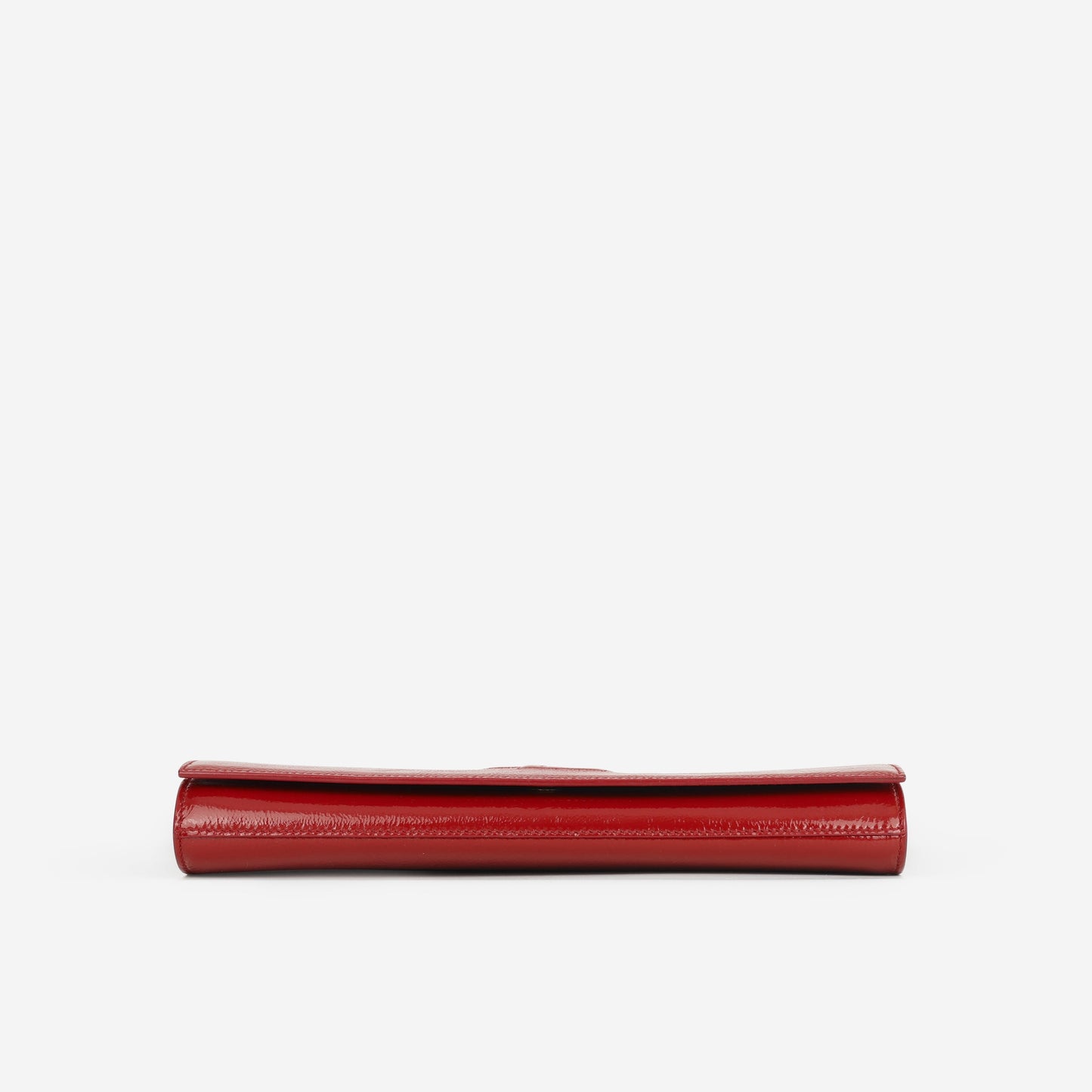 Saint Laurent Belle de Jour Clutch - Red Textured Glazed Calfskin
