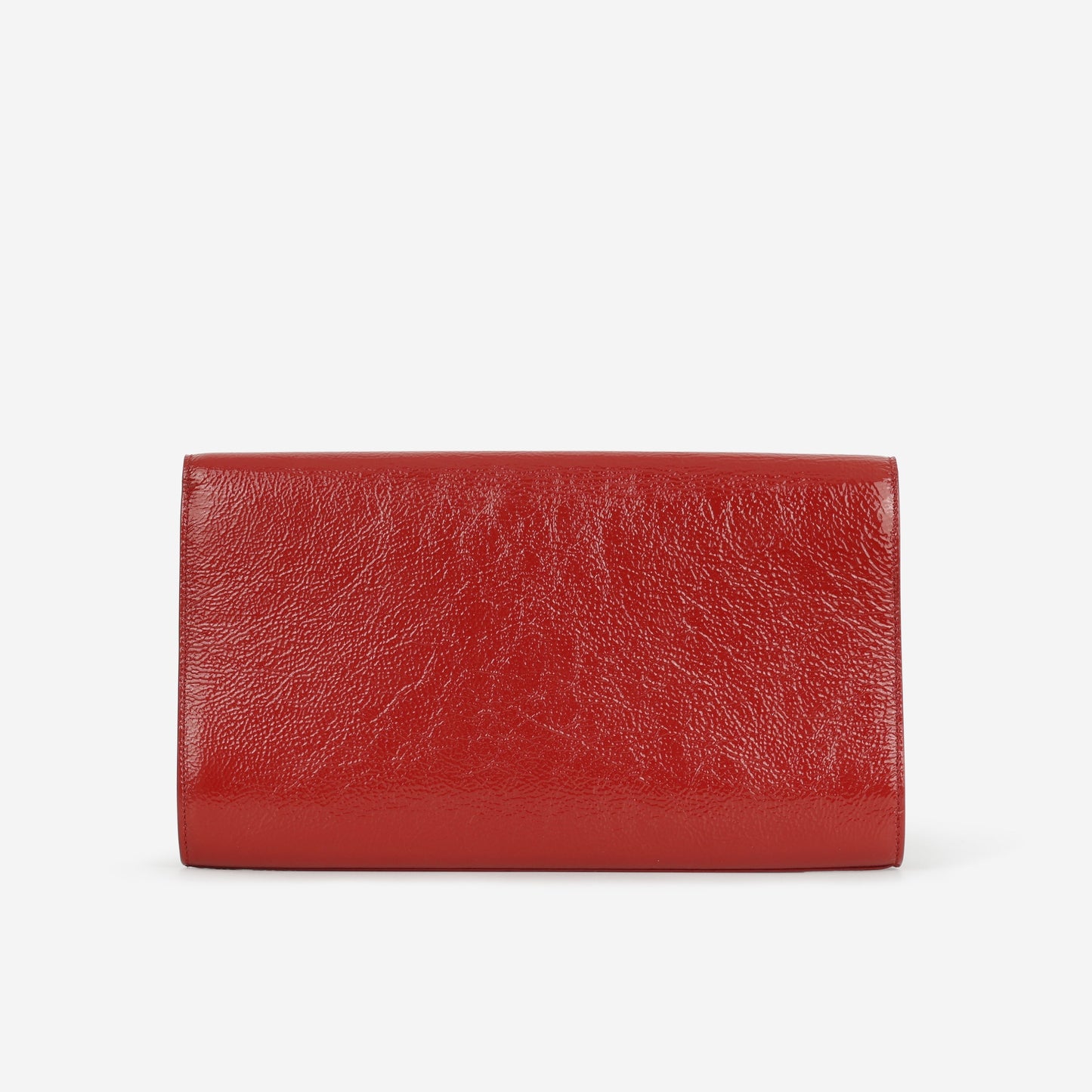 Saint Laurent Belle de Jour Clutch - Red Textured Glazed Calfskin