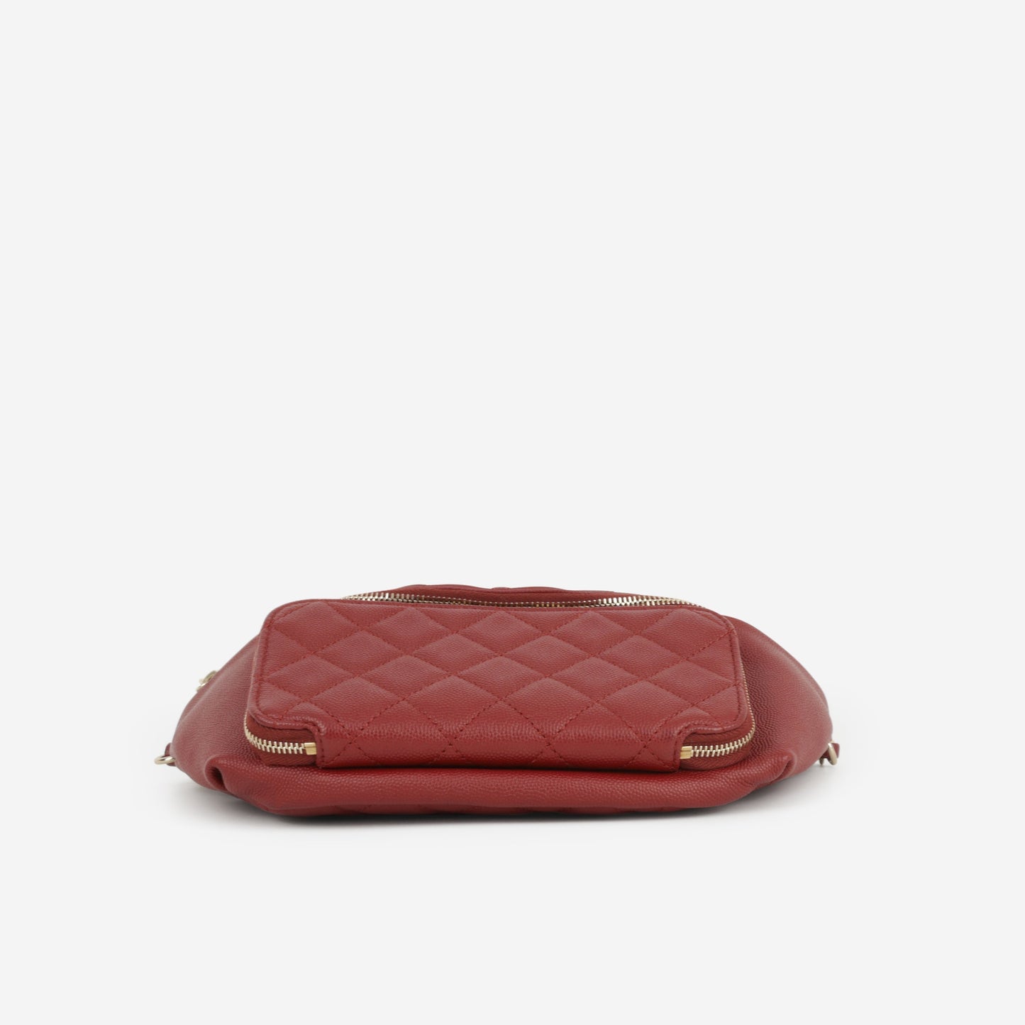 Chanel Business Affinity Waist Bag - Burgundy Caviar | Champagne Gold Hardware