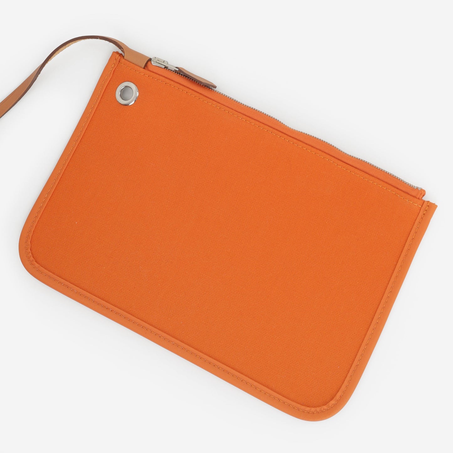 Hermès Herbag 39 - Orange Canvas / Fauve Hunter | Palladium Hardware